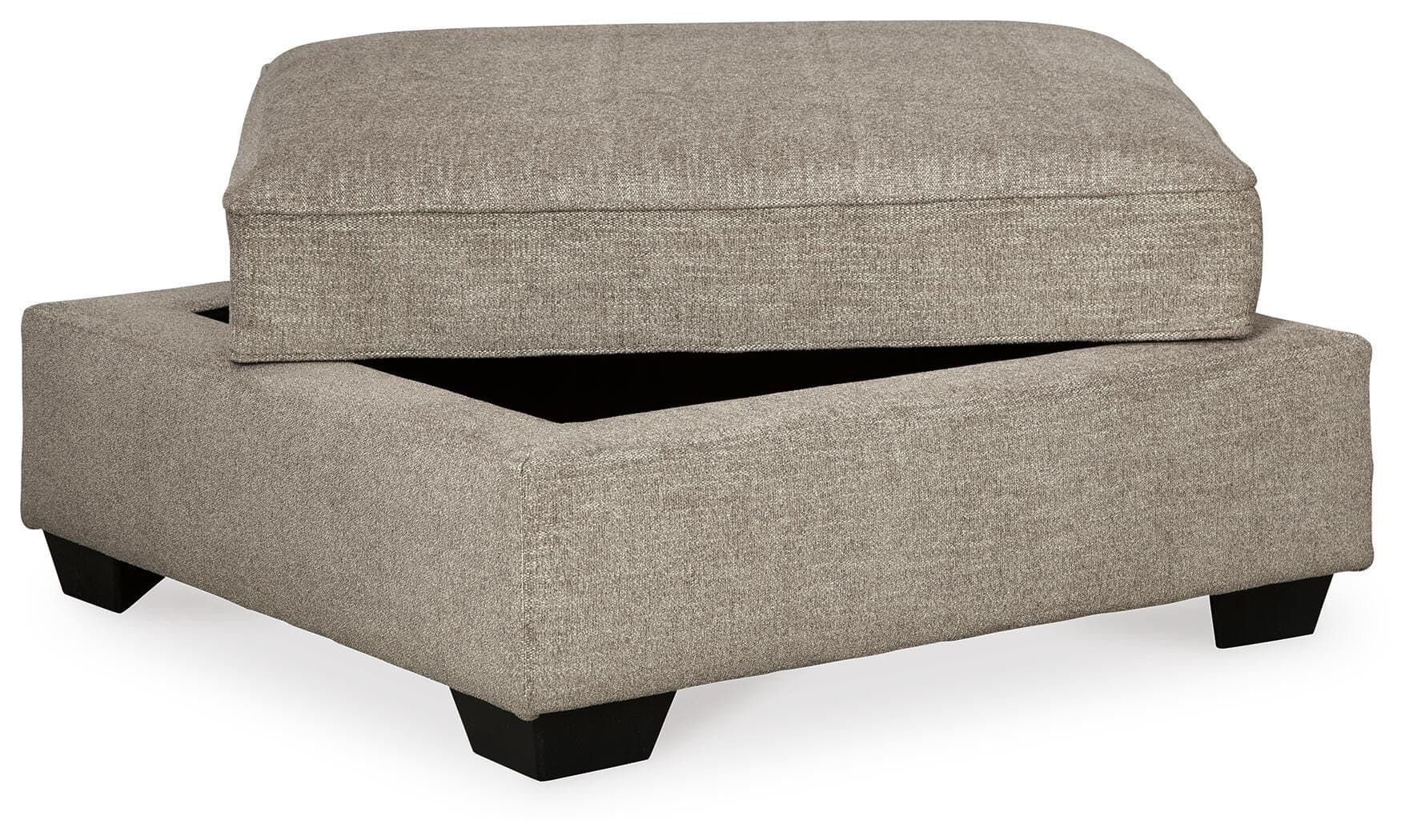 Bovarian Ottoman — Black/Gray — view 3