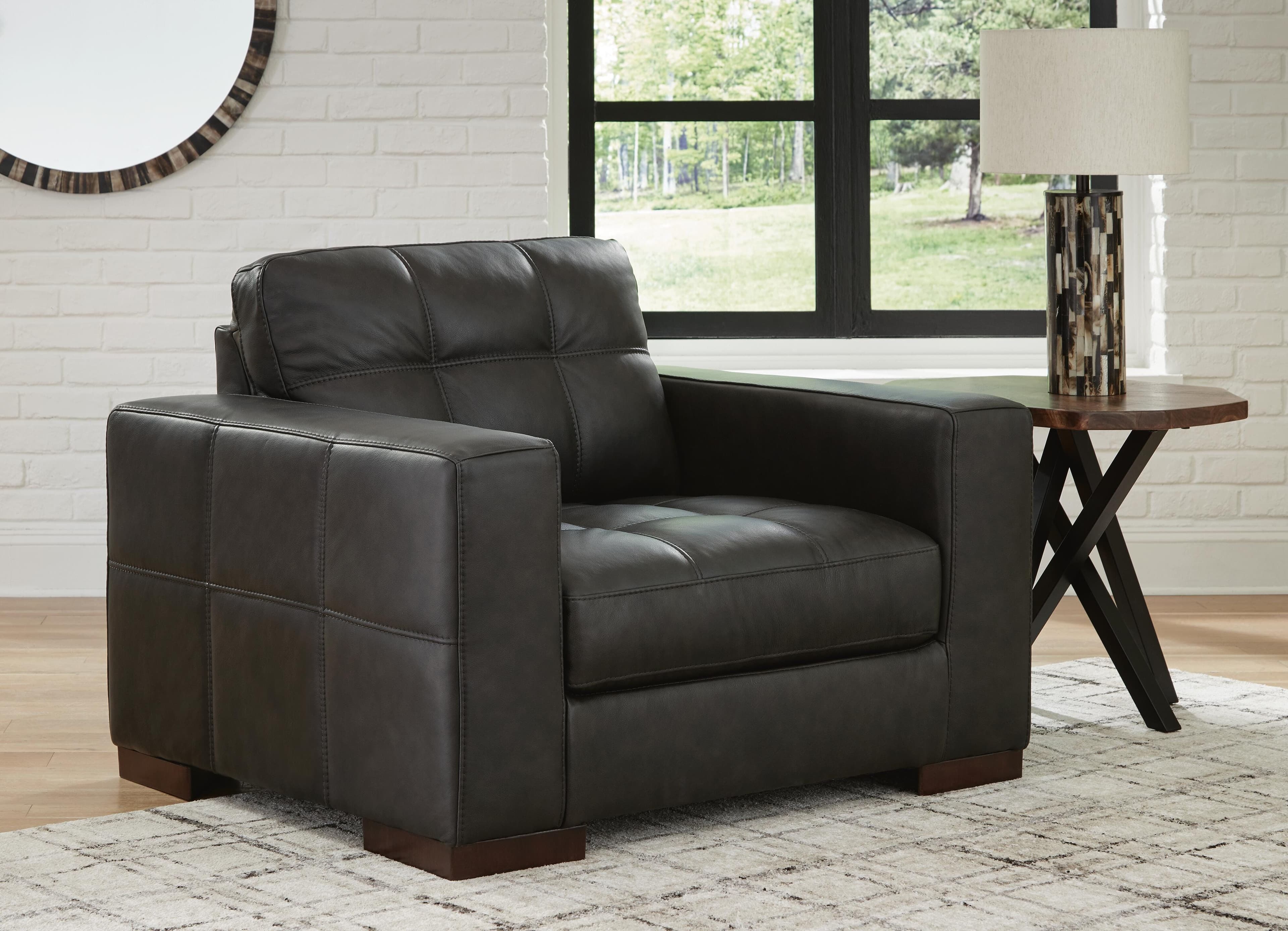 Luigi Oversized Chair — Black/Gray — view 2