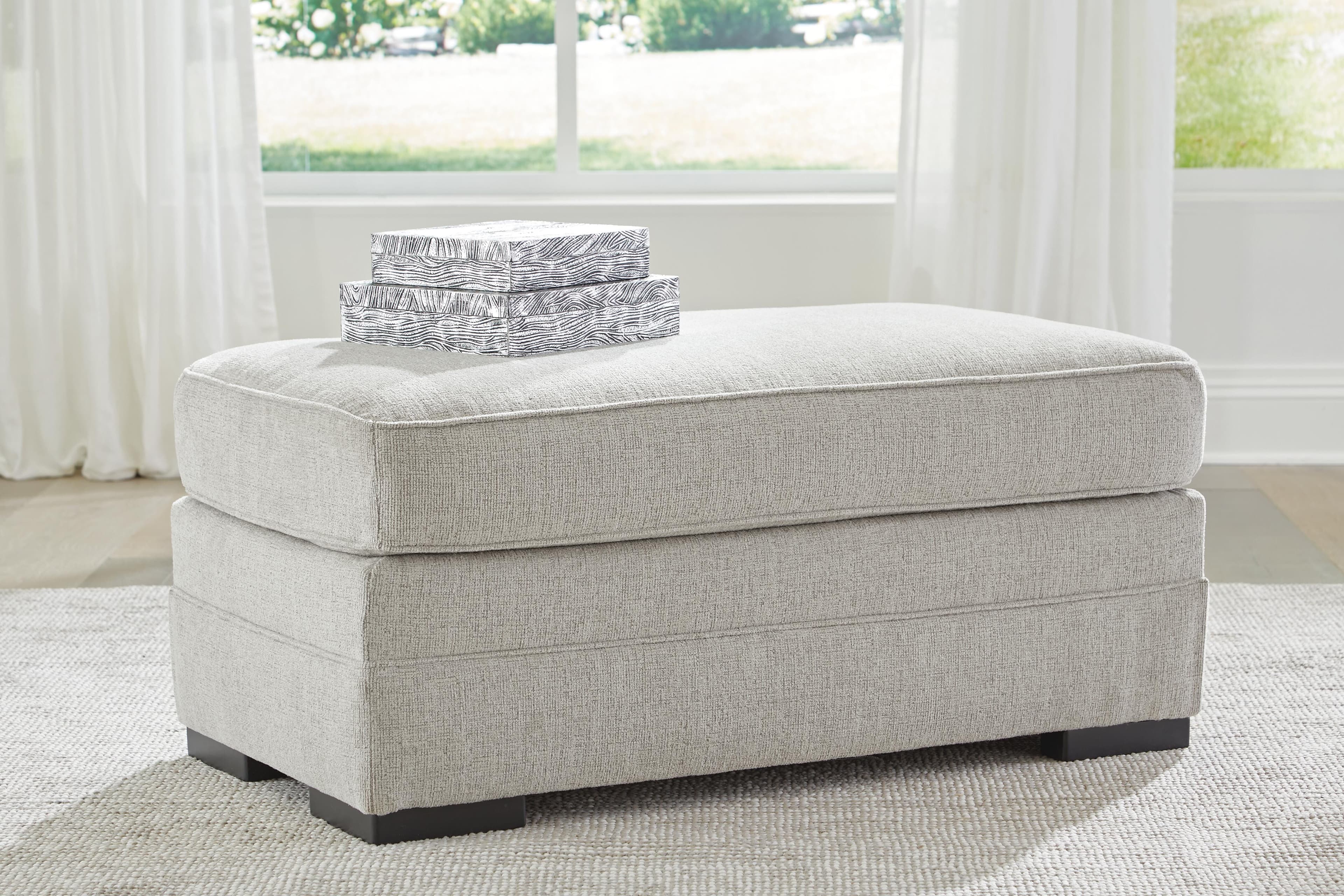 Eastonbridge Ottoman — Black/Gray — view 2