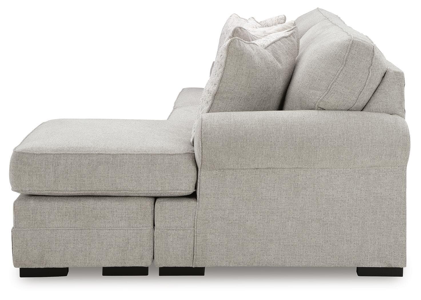 Eastonbridge Sofa Chaise — Black/Gray — view 7