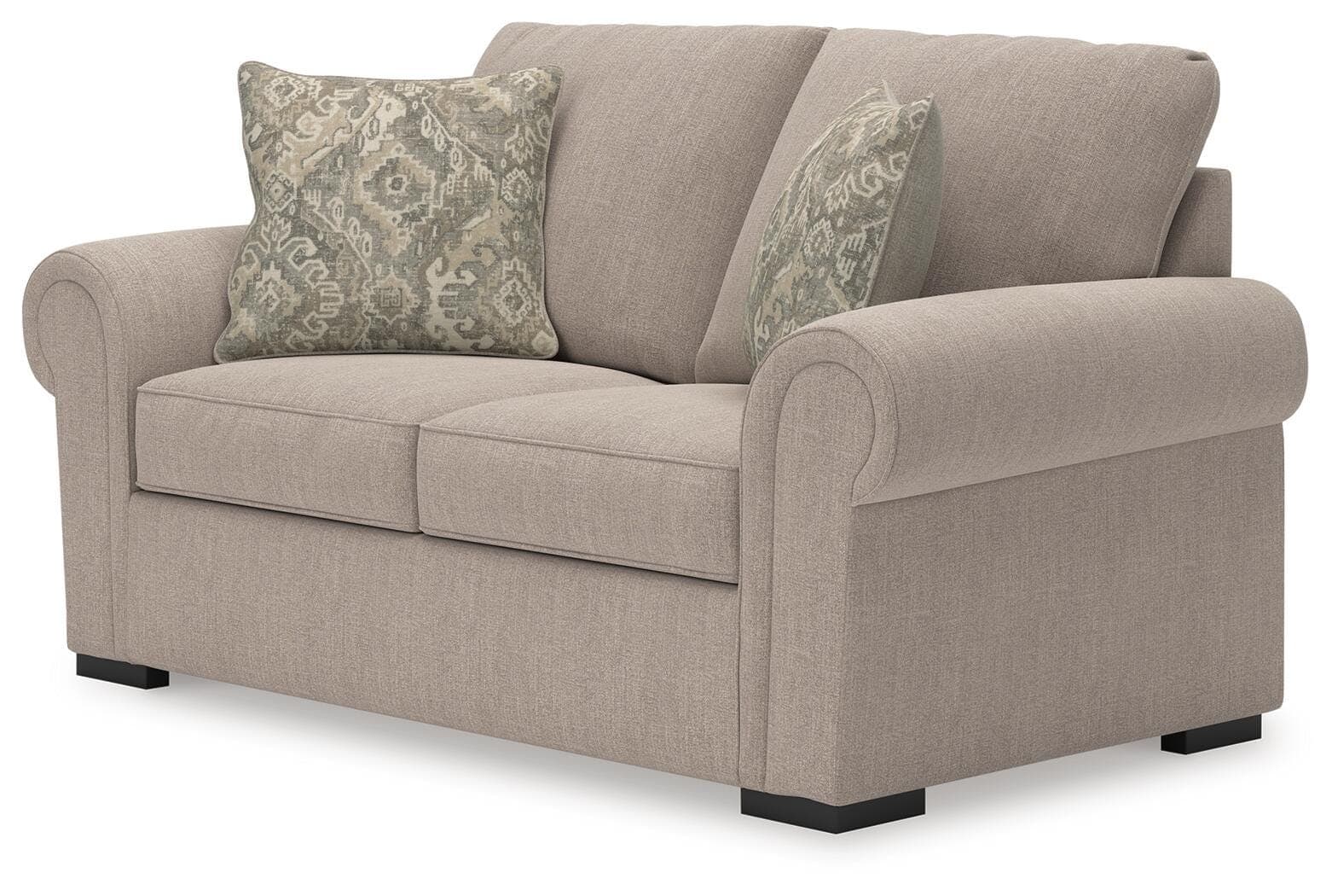 Sararose Loveseat — Brown/Beige — view 4