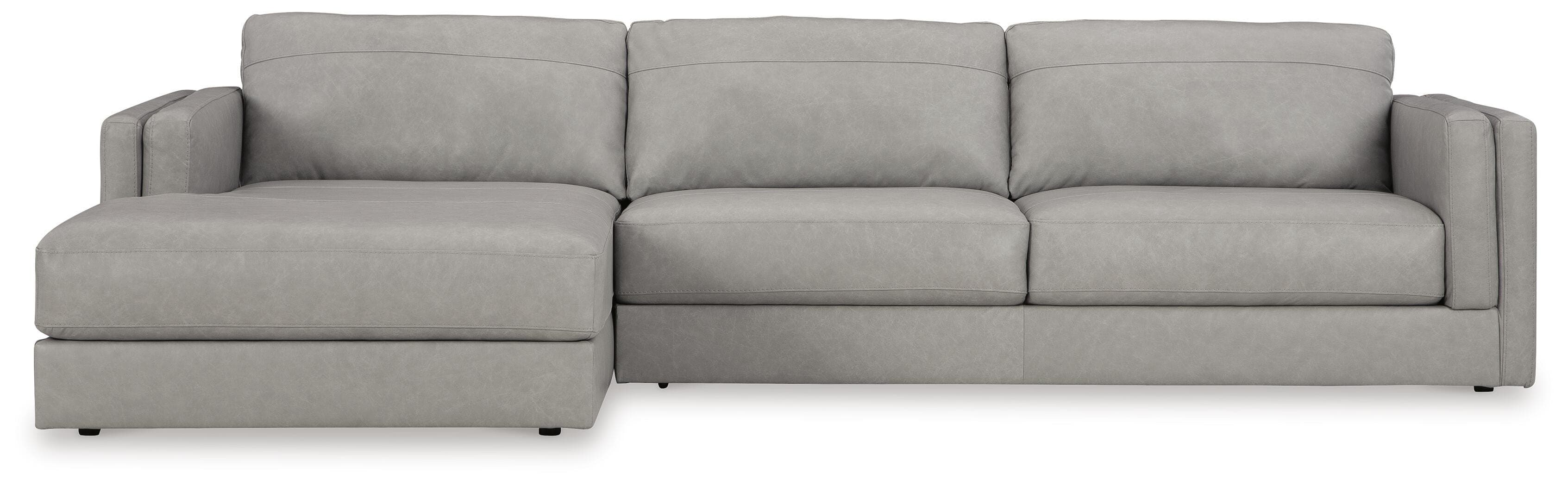 Amiata 2-Piece Sectional with Chaise — Black/Gray — view 3