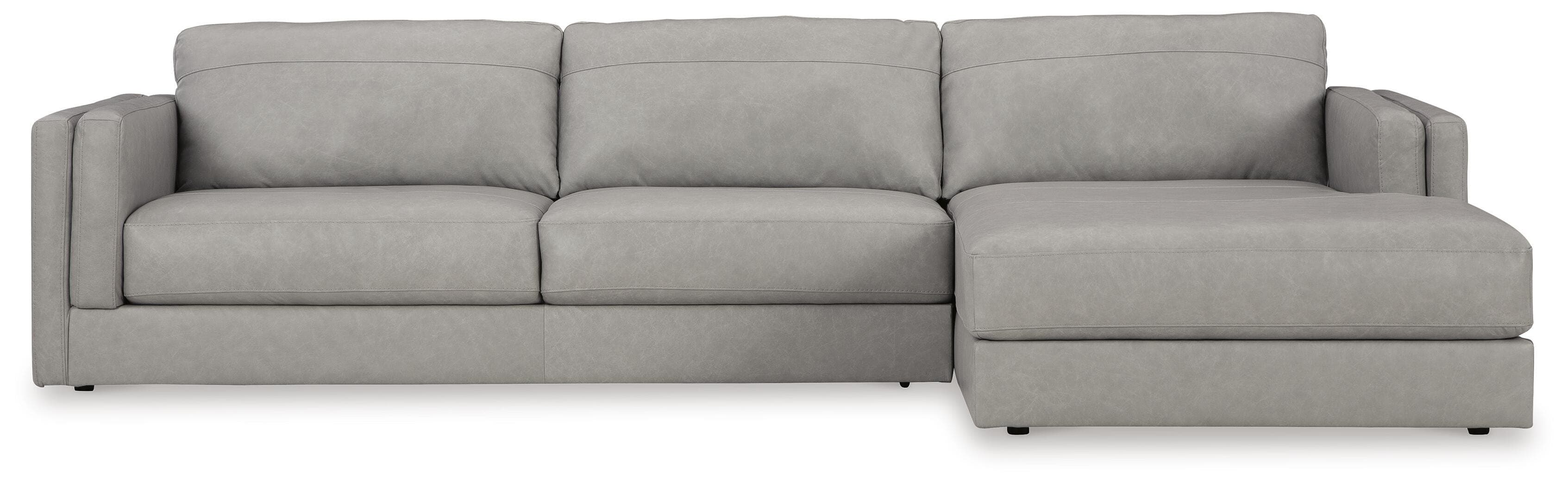 Amiata 2-Piece Sectional with Chaise — Black/Gray — view 3
