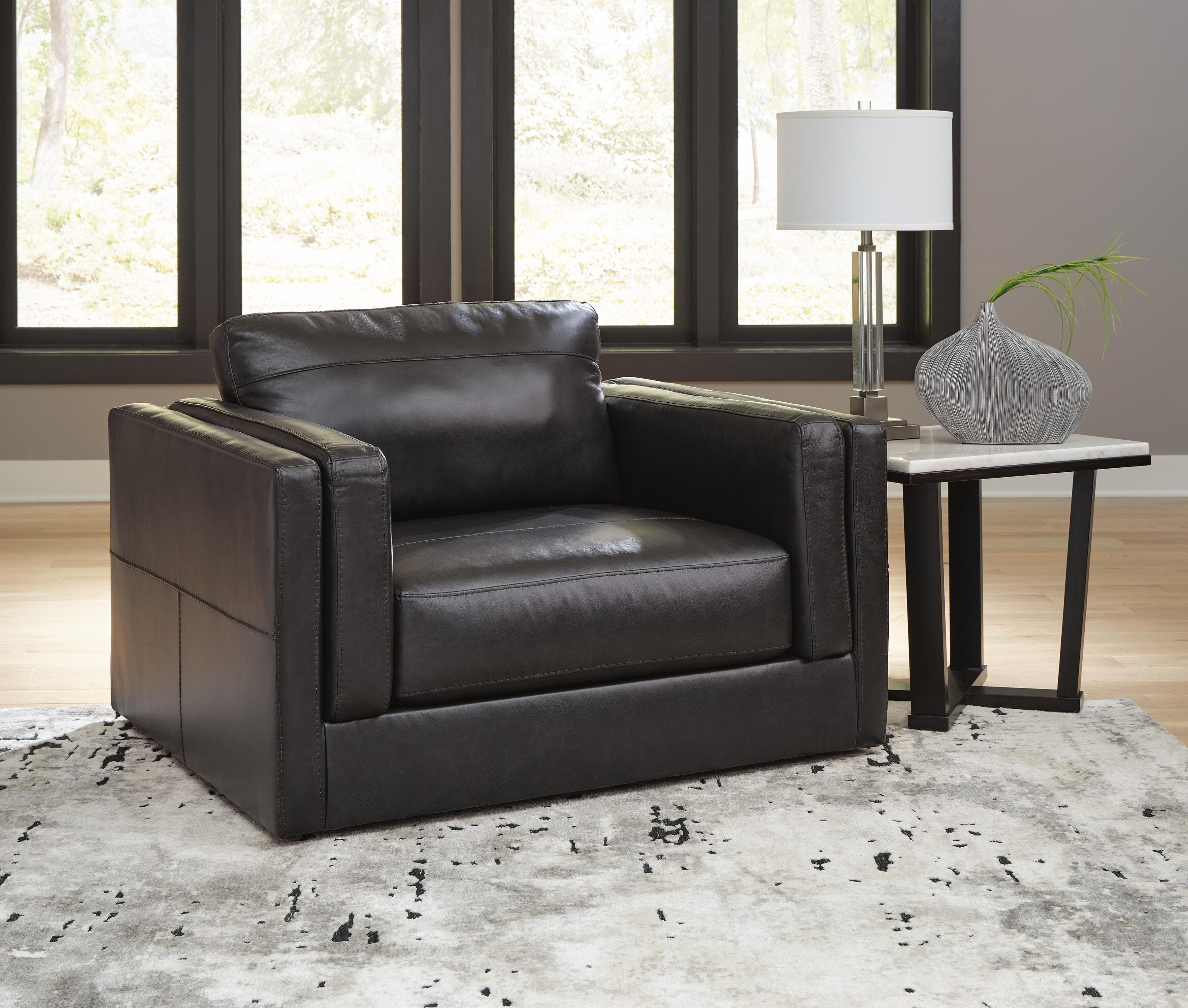 Amiata Oversized Chair — Black/Gray — view 2