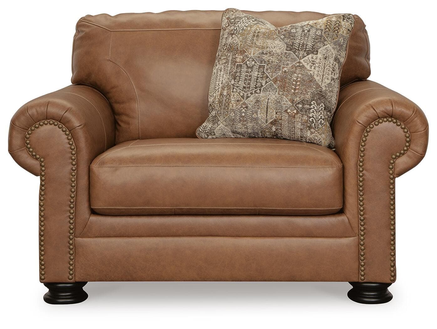 Carianna Oversized Chair — Brown/Beige — view 3