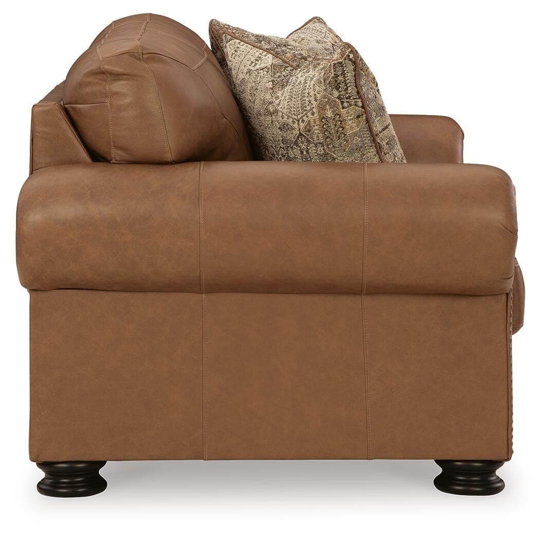 Carianna Loveseat — Brown/Beige — view 4