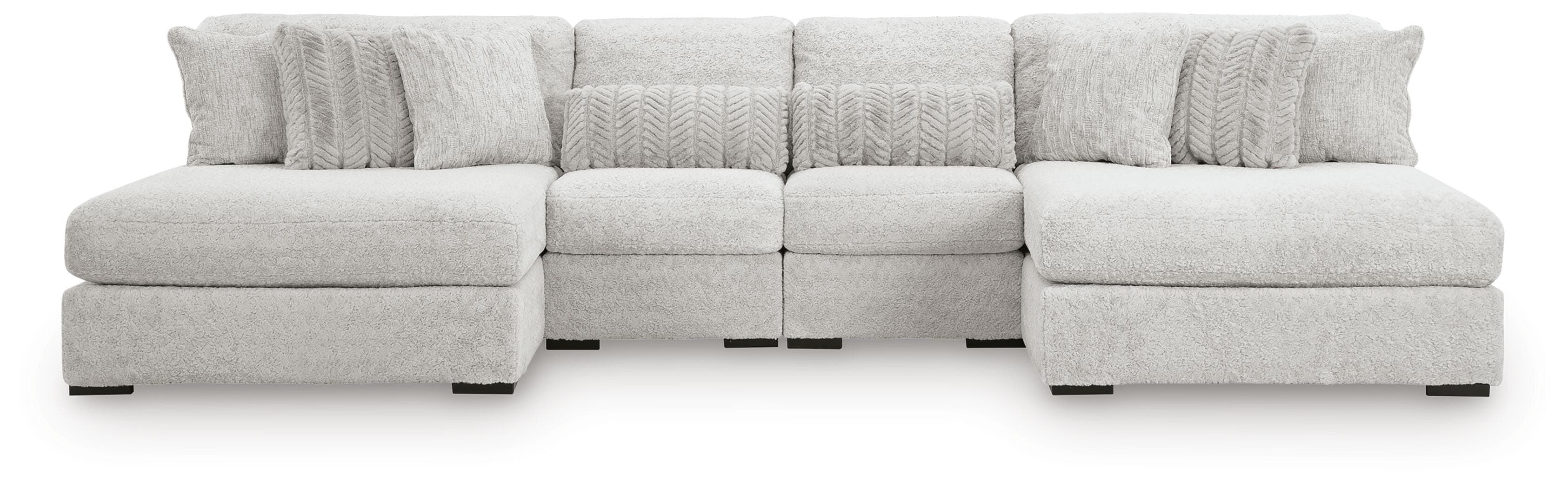 Snodoodle 4-Piece Sectional with Chaise — White — view 3