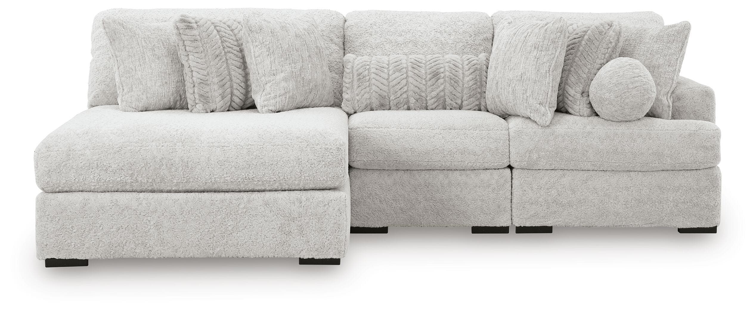 Snodoodle 3-Piece Sectional with Chaise — White — view 3