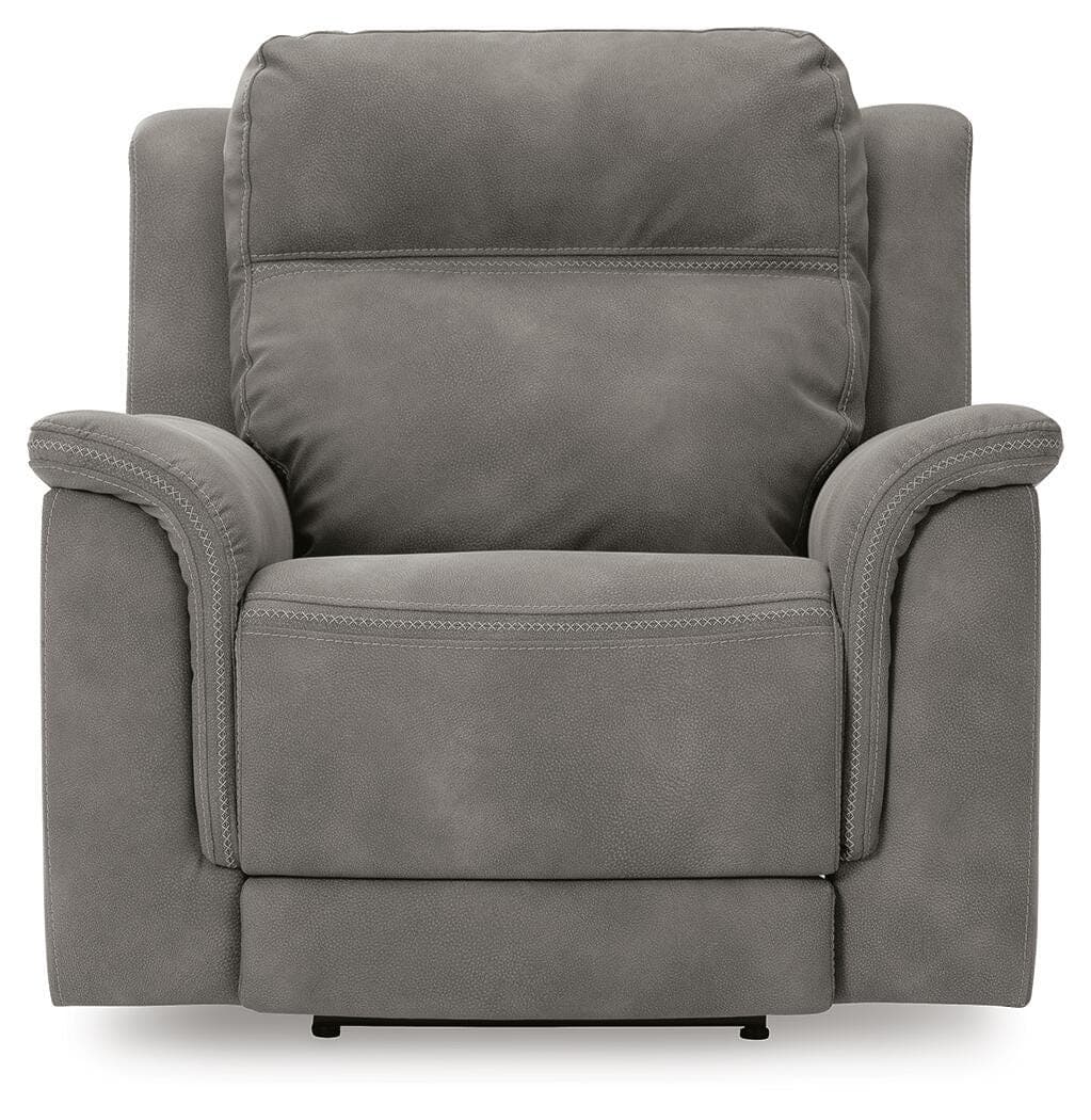 Next-Gen Durapella Power Recliner — Black/Gray — view 4