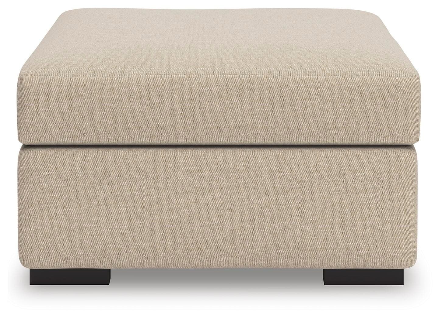 LadyMae Oversized Accent Ottoman — Brown/Beige — view 3