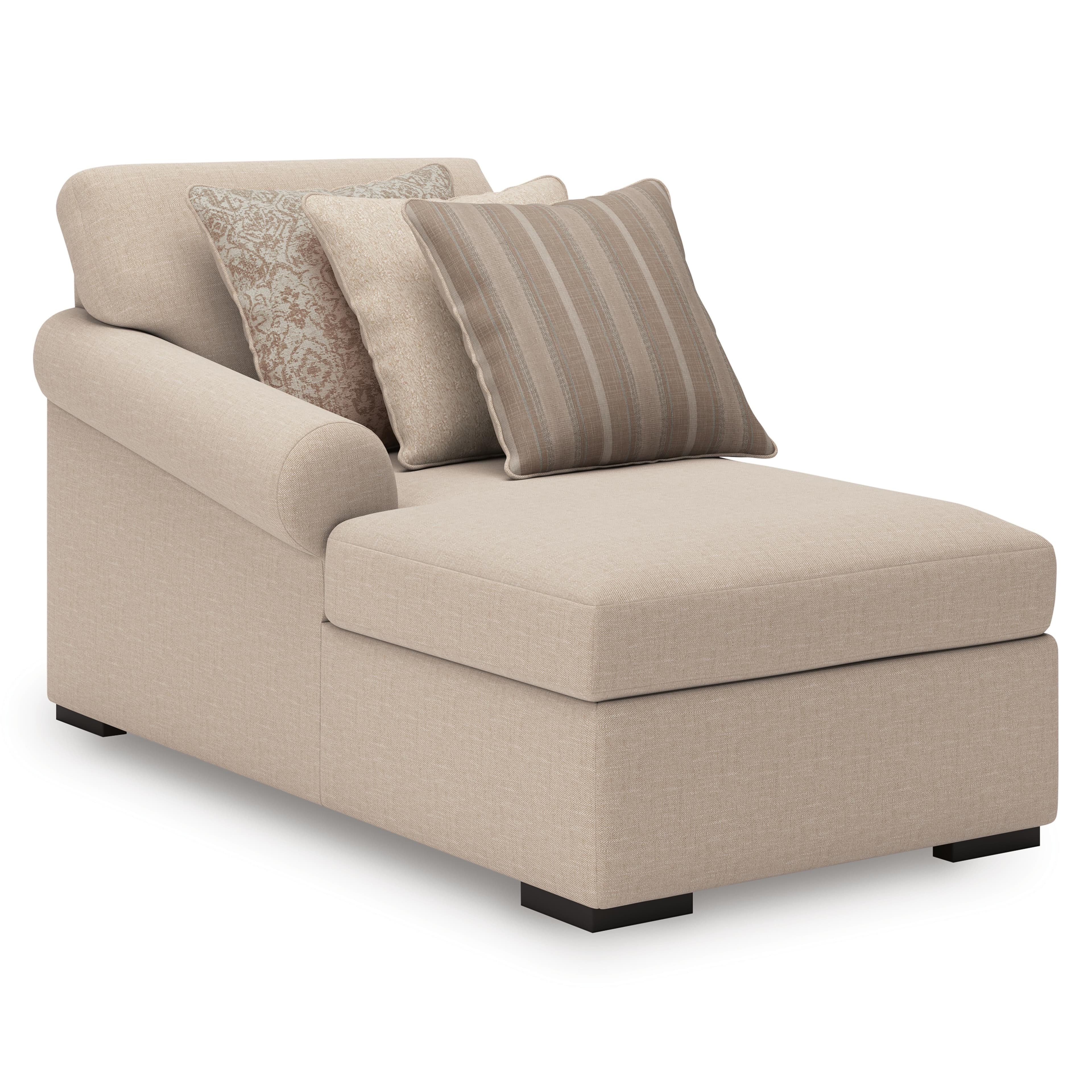LadyMae 4-Piece Sectional with Chaise — Brown/Beige — view 2