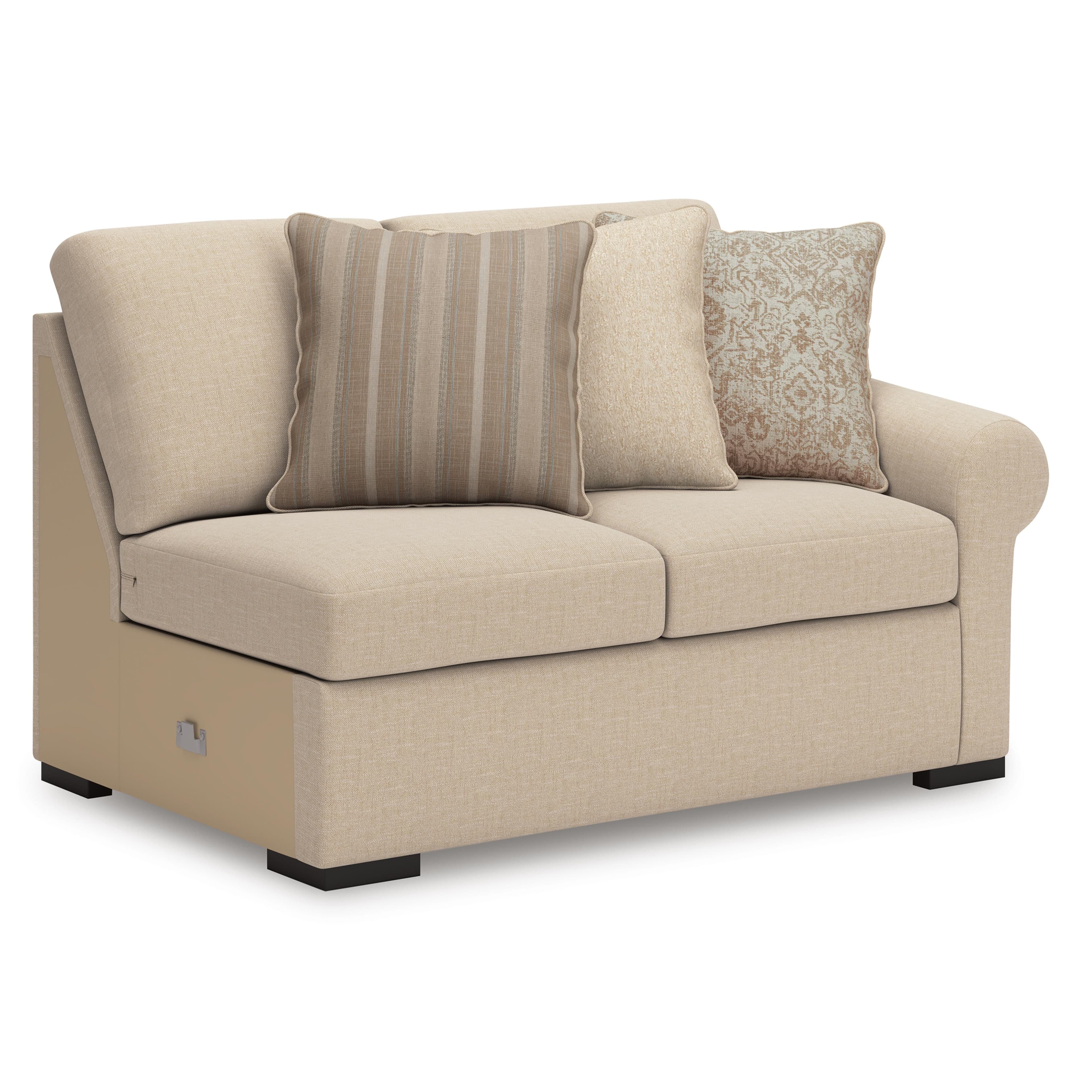 LadyMae 4-Piece Sectional with Chaise — Brown/Beige — view 5