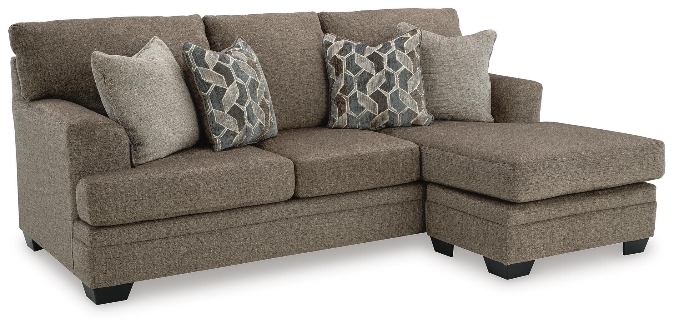 Stonemeade Sofa Chaise — Brown/Beige — view 3