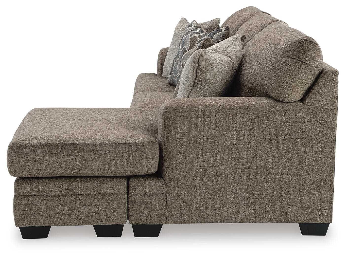 Stonemeade Sofa Chaise — Brown/Beige — view 7