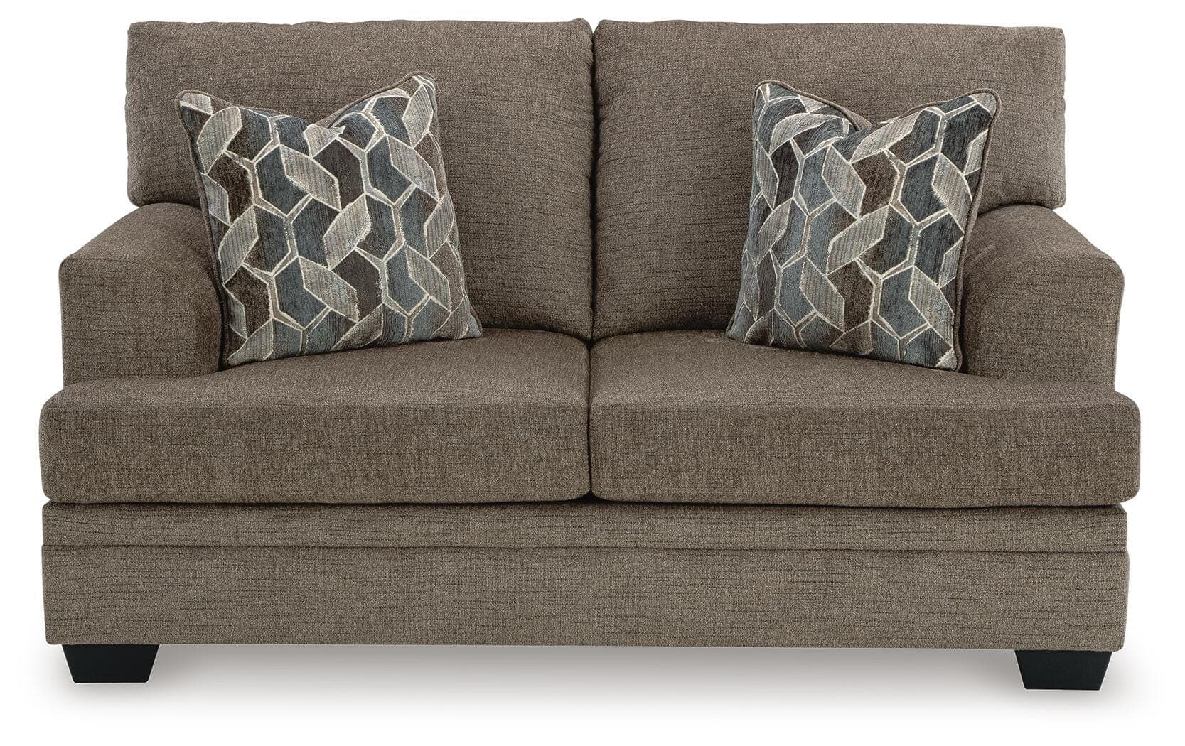 Stonemeade Loveseat — Brown/Beige — view 3