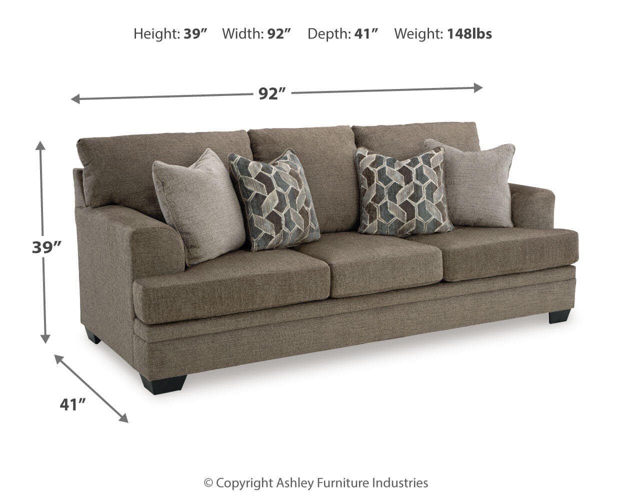 Stonemeade Sofa — Brown/Beige — view 4