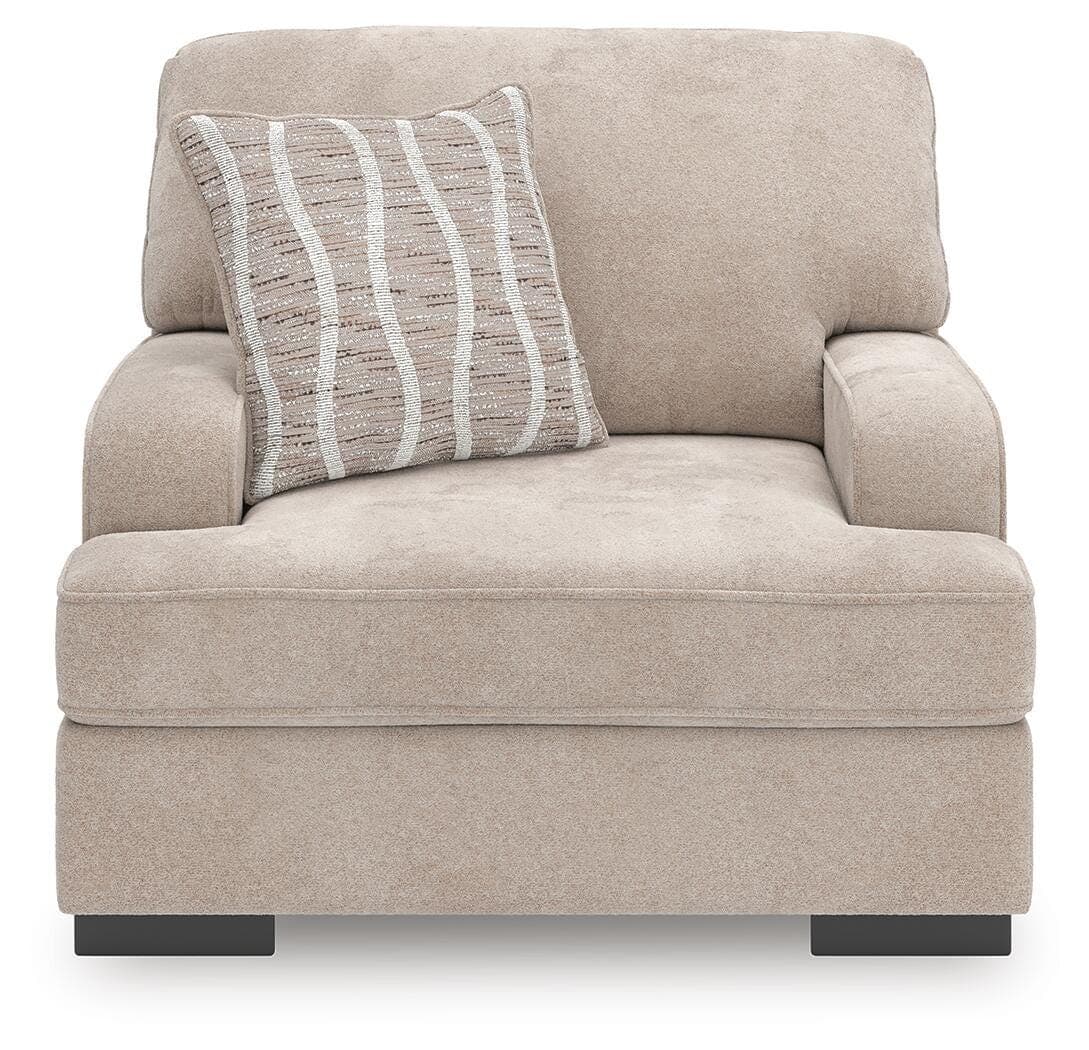 High Profile Oversized Chair — Brown/Beige — view 3