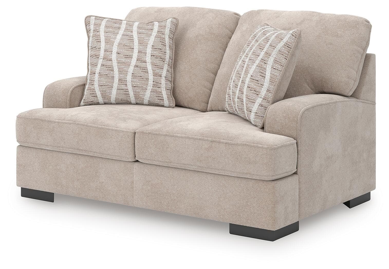 High Profile Loveseat — Brown/Beige — view 4