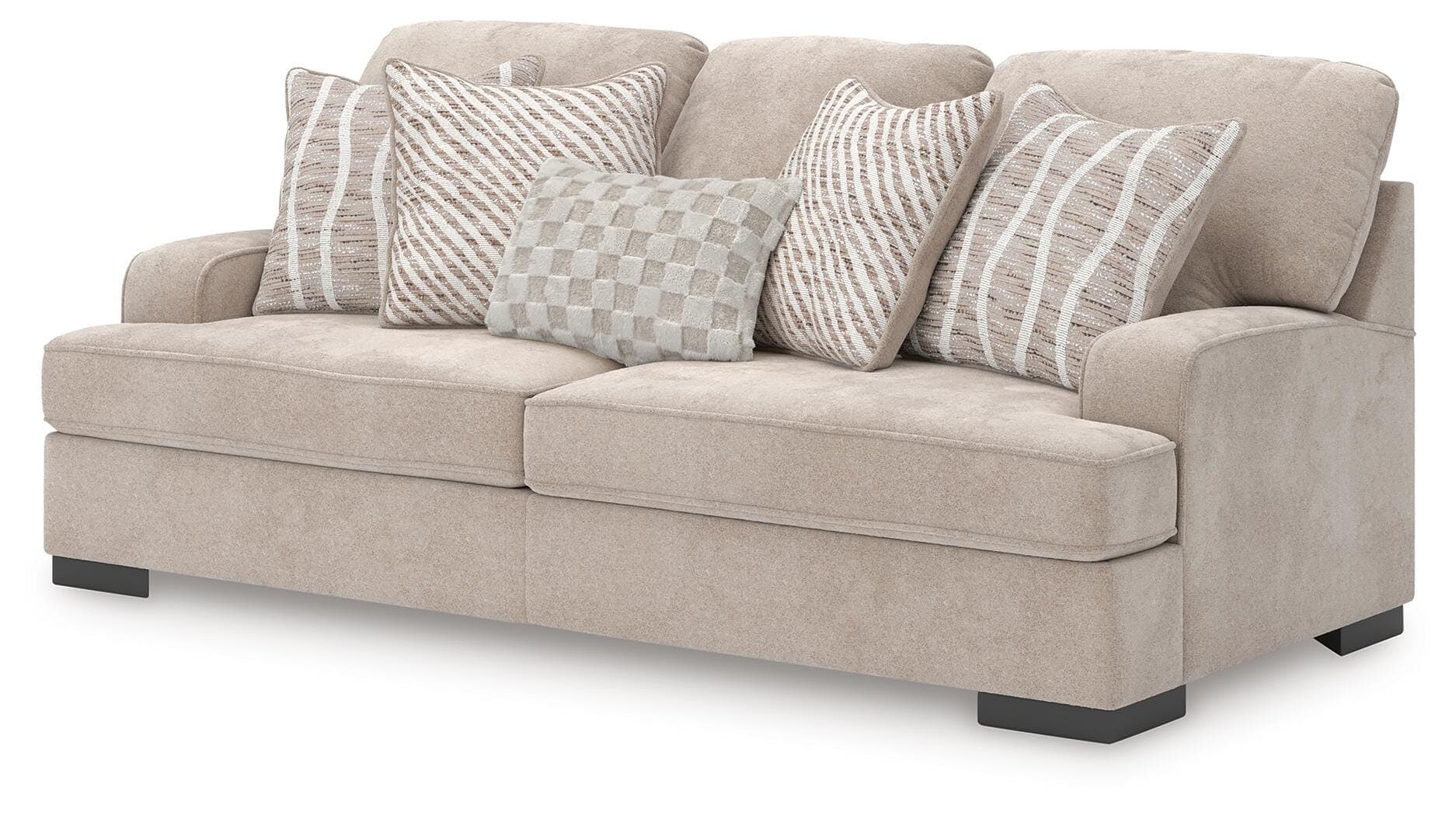 High Profile Sofa — Brown/Beige — view 4