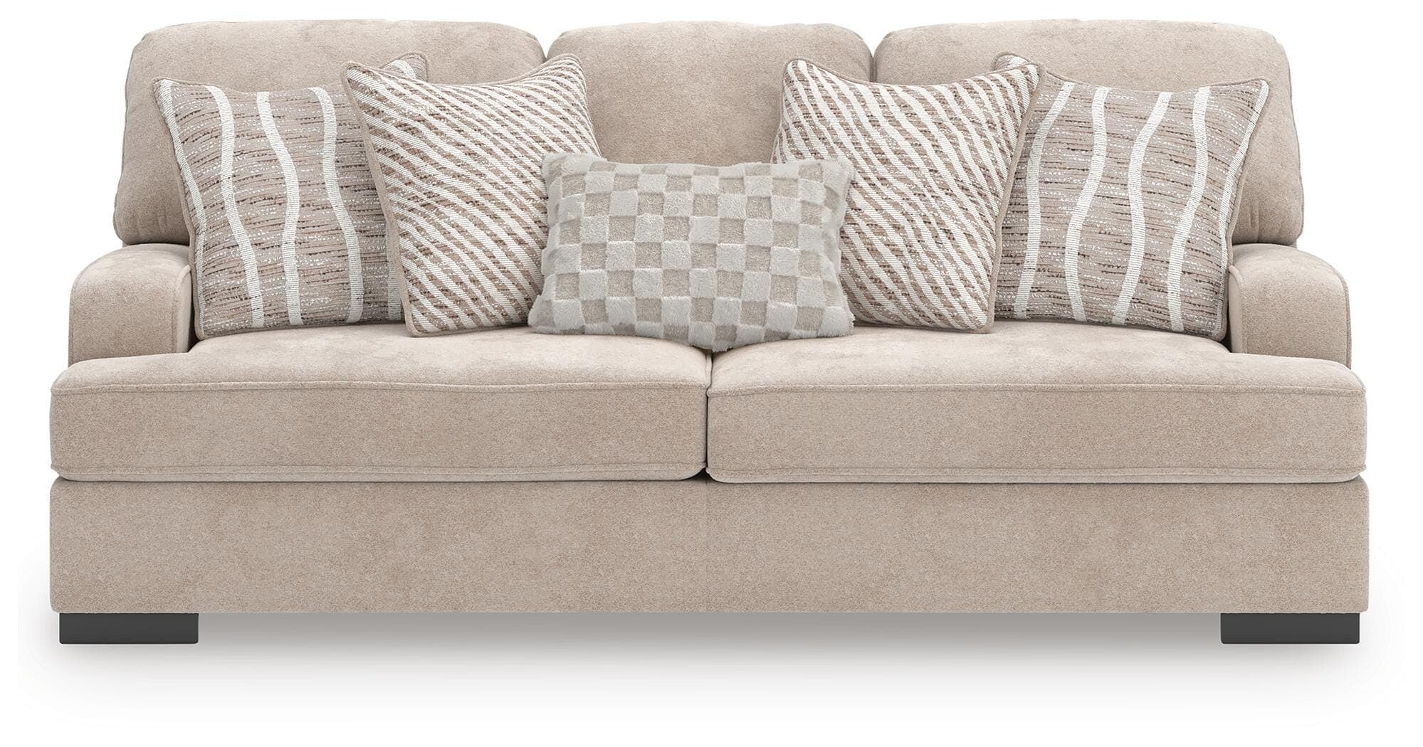 High Profile Sofa — Brown/Beige — view 3