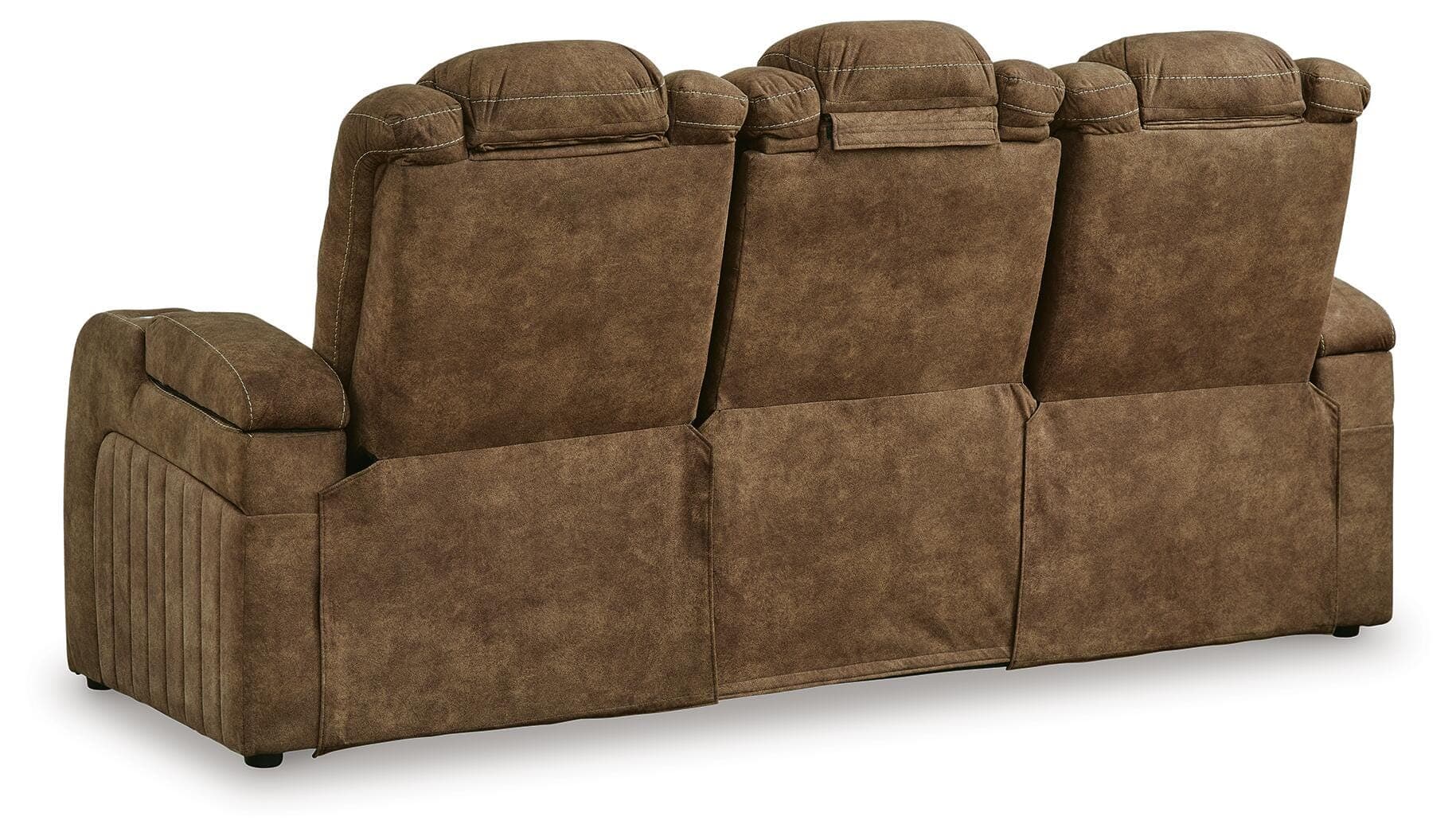 Wolfridge Power Reclining Sofa — Brown/Beige — view 7