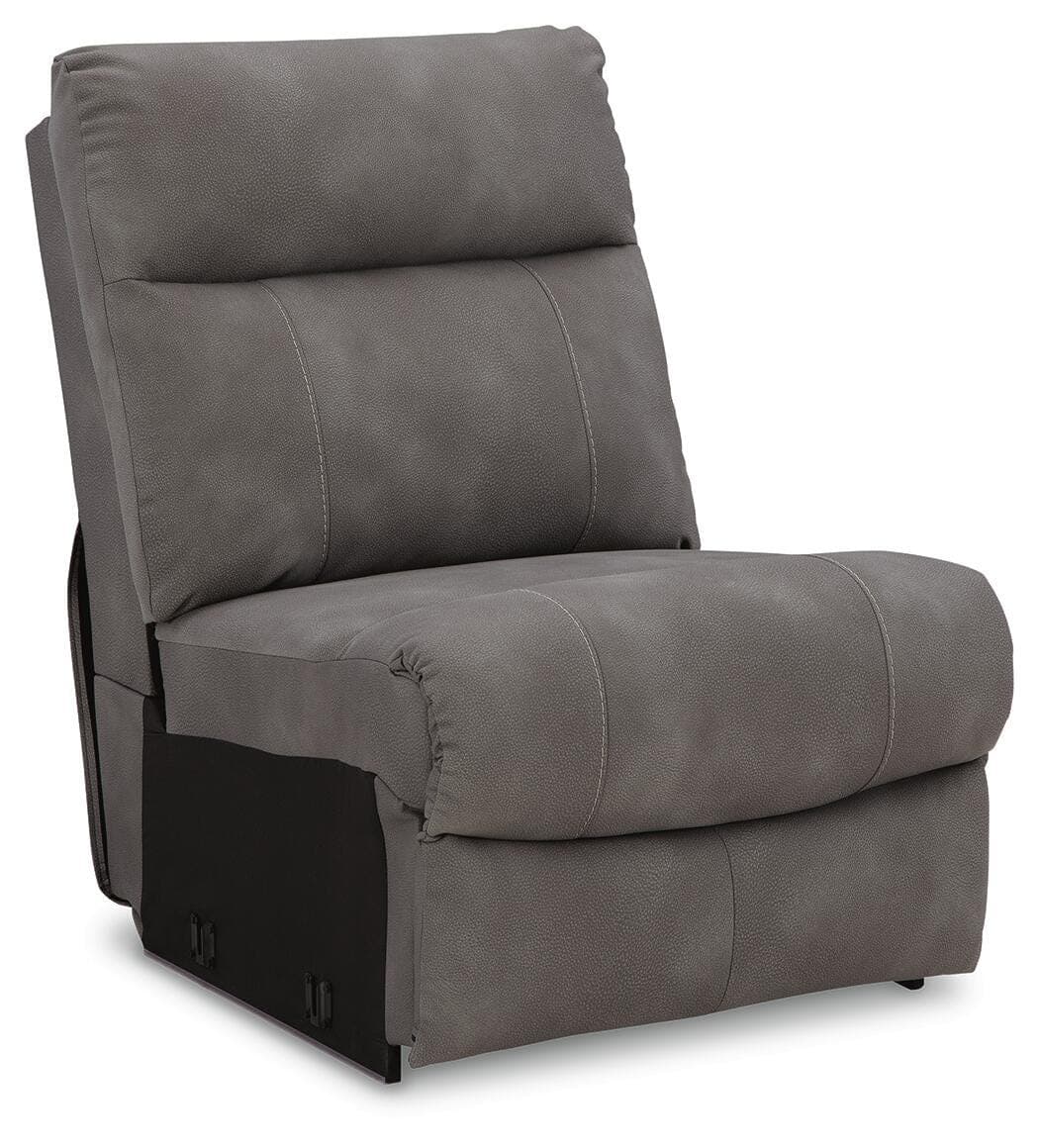 Next-Gen Durapella 4-Piece Power Reclining Sectional — Black/Gray — view 8