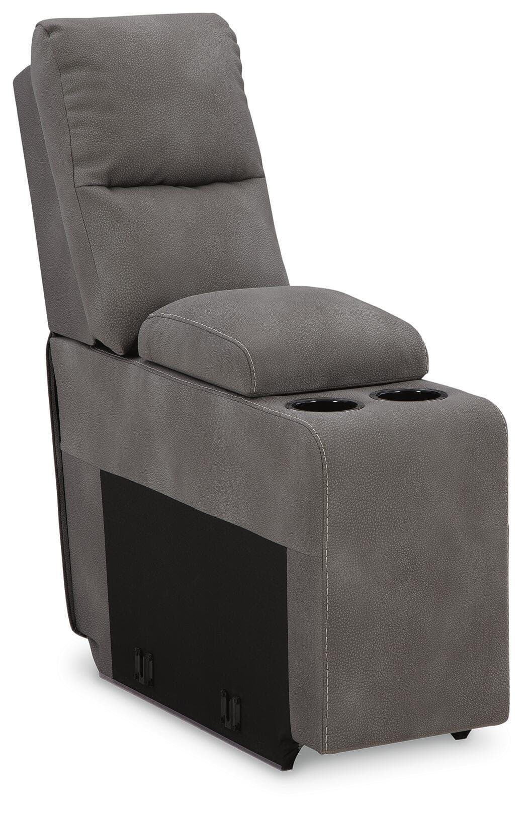 Next-Gen Durapella 5-Piece Power Reclining Sectional — Black/Gray — view 8