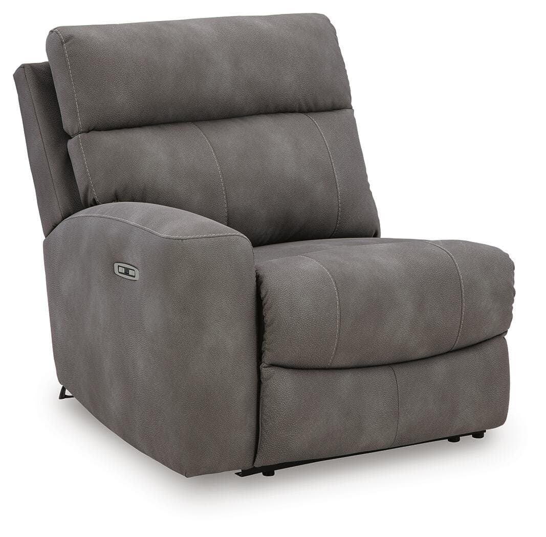 Next-Gen Durapella 4-Piece Power Reclining Sectional — Black/Gray — view 3