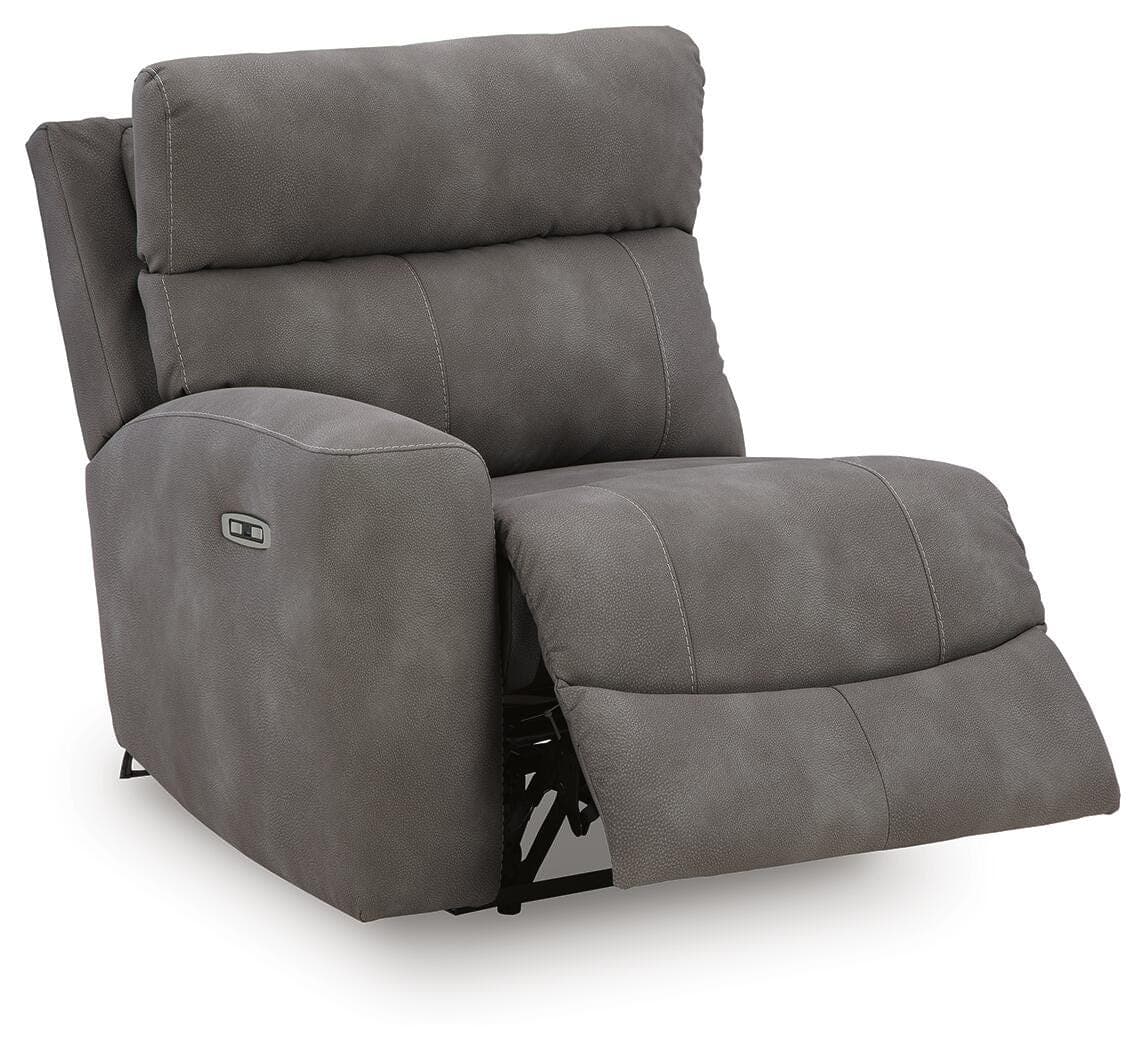 Next-Gen Durapella 4-Piece Power Reclining Sectional — Black/Gray — view 5
