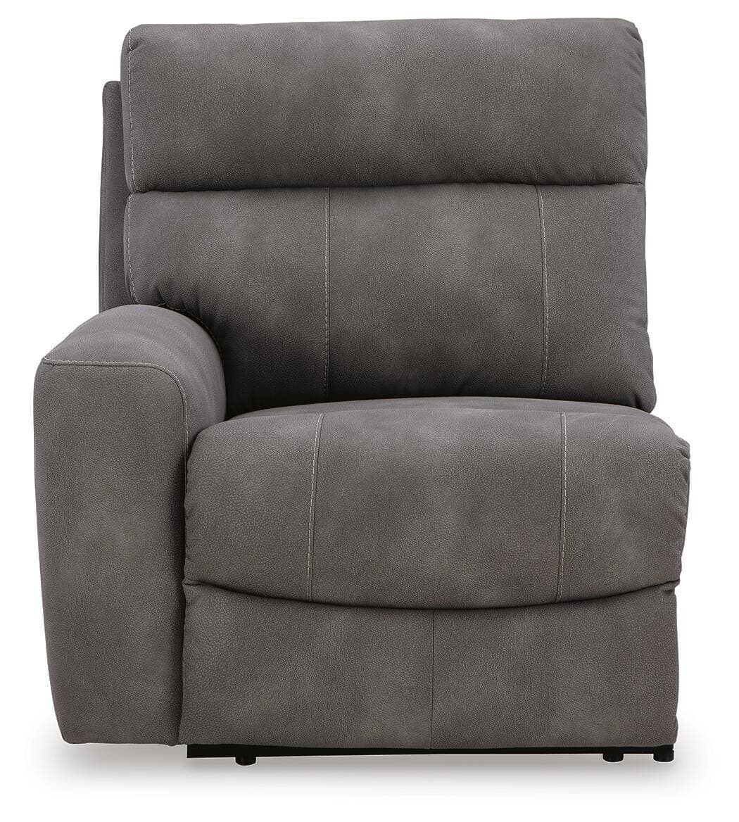 Next-Gen Durapella 4-Piece Power Reclining Sectional — Black/Gray — view 2
