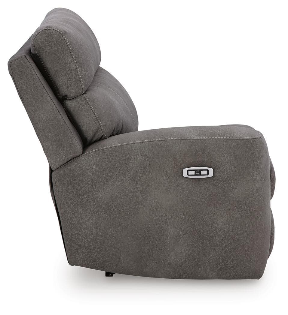 Next-Gen Durapella 4-Piece Power Reclining Sectional — Black/Gray — view 6