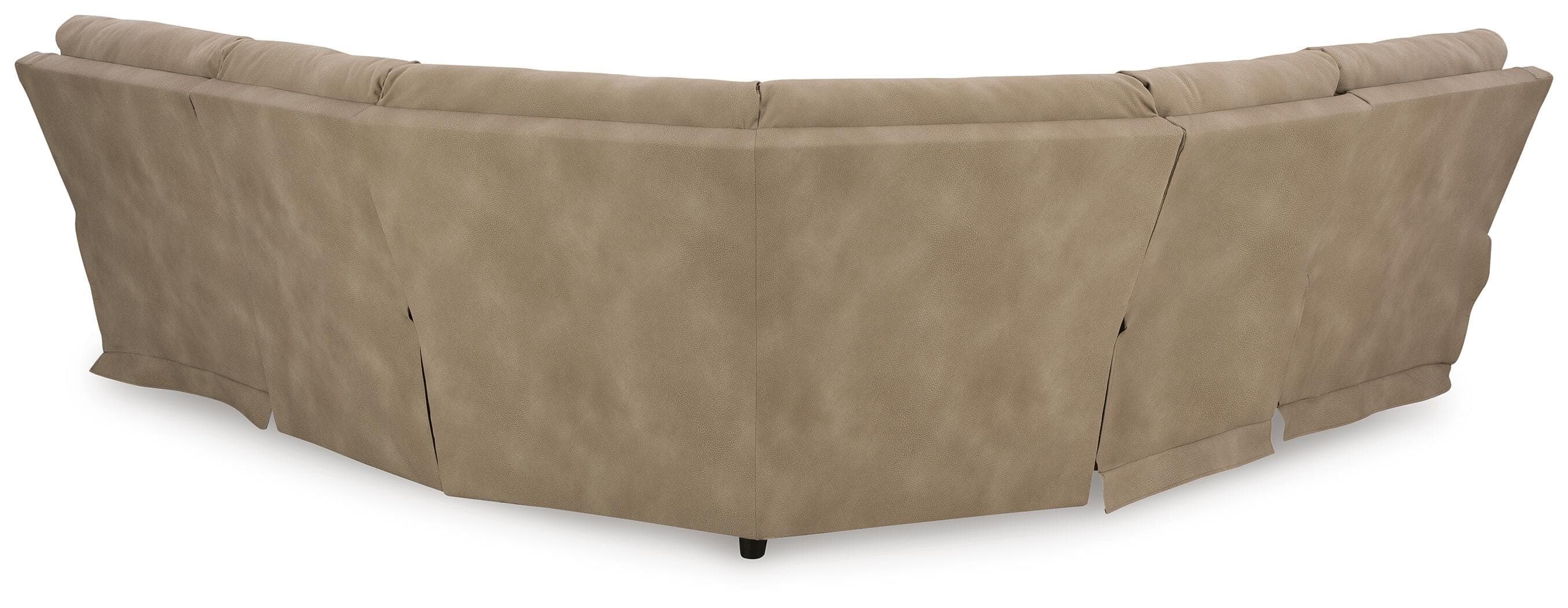 Next-Gen Durapella 5-Piece Power Reclining Sectional — Brown/Beige — view 4