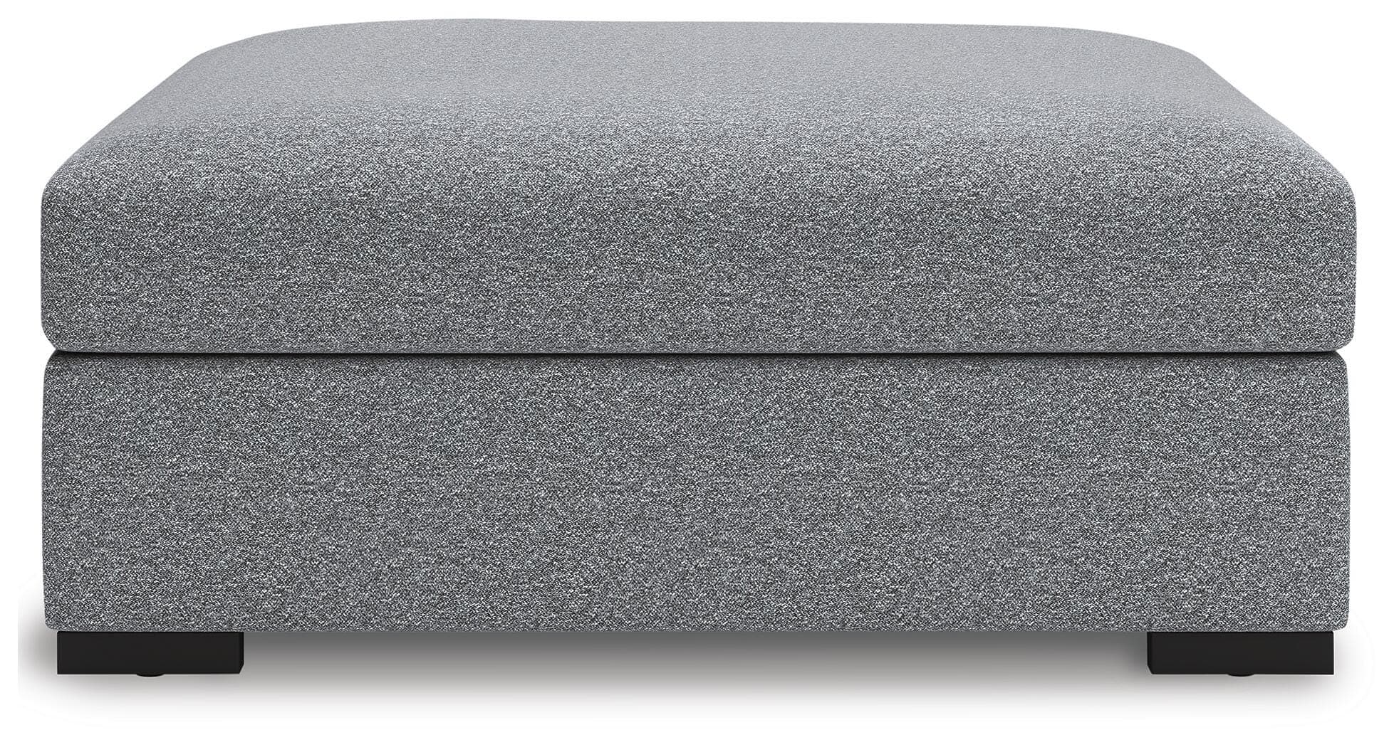 Bealton Oversized Accent Ottoman — Black/Gray — view 3