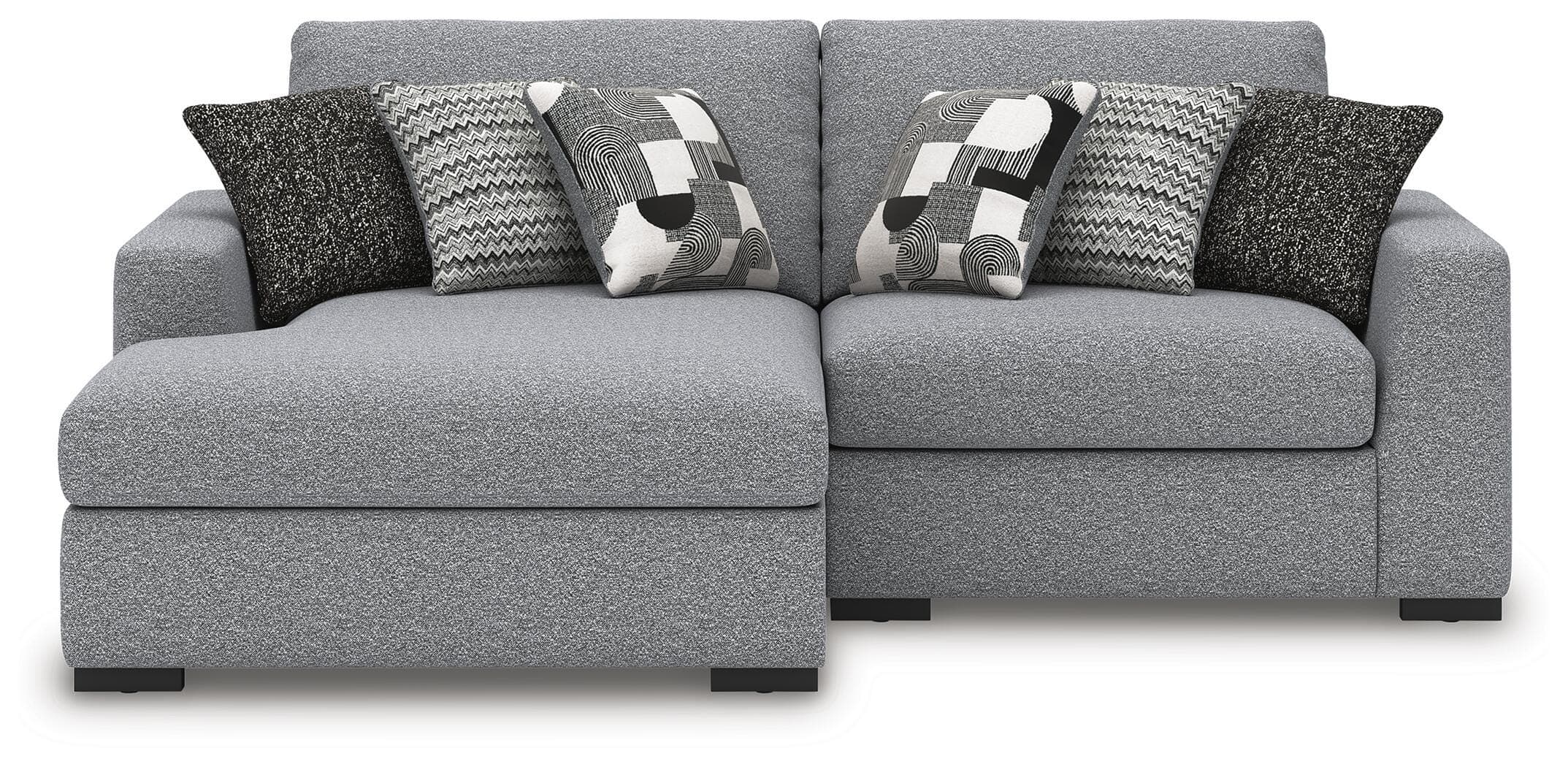 Bealton 2-Piece Sectional with Chaise — Black/Gray — view 2