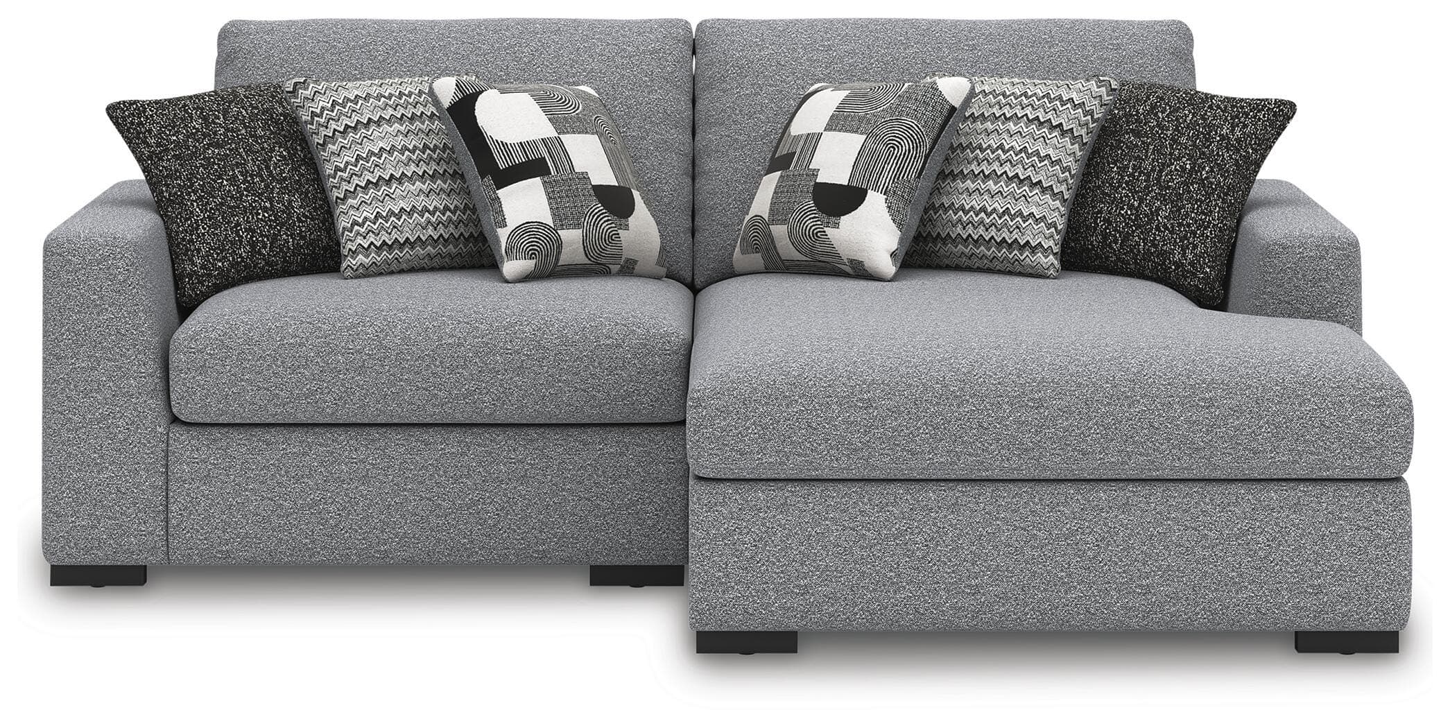 Bealton 2-Piece Sectional with Chaise — Black/Gray — view 2