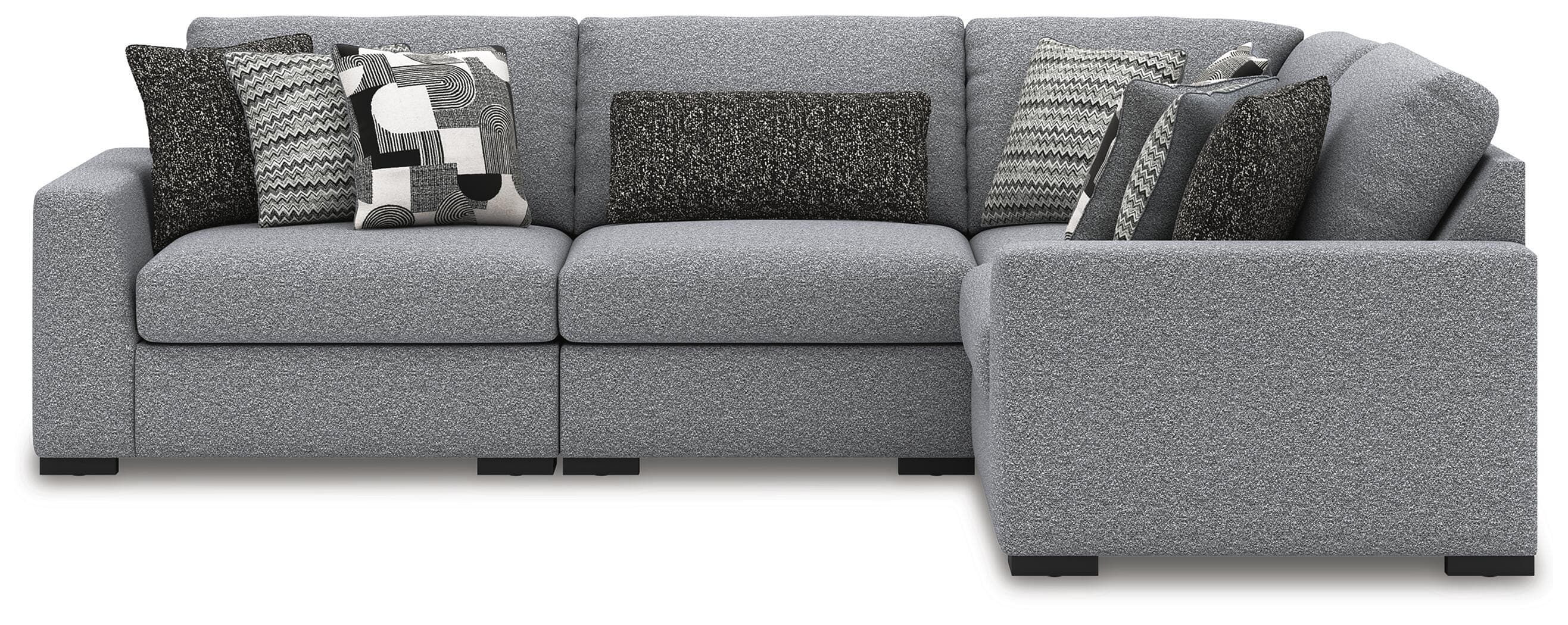 Bealton 4-Piece Sectional — Black/Gray — view 2