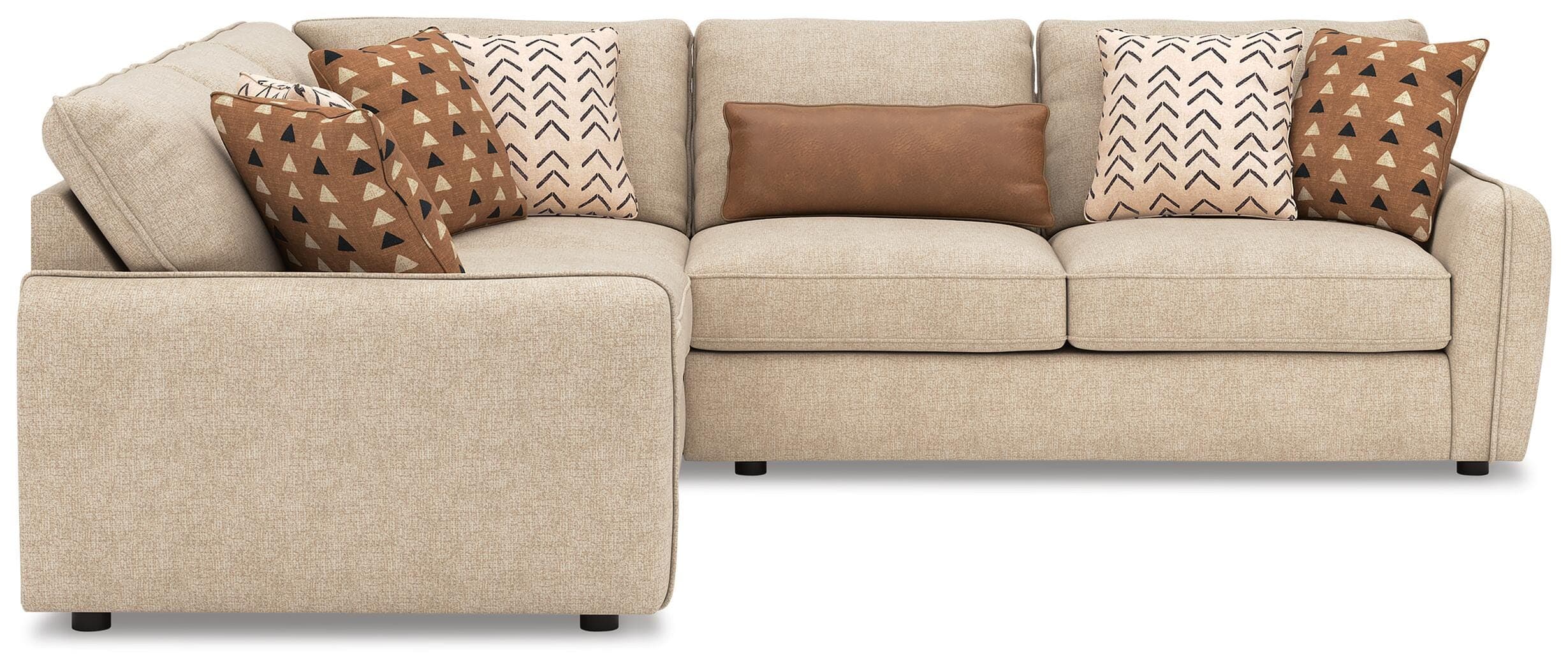 Seyler 3-Piece Sectional — Brown/Beige — view 3