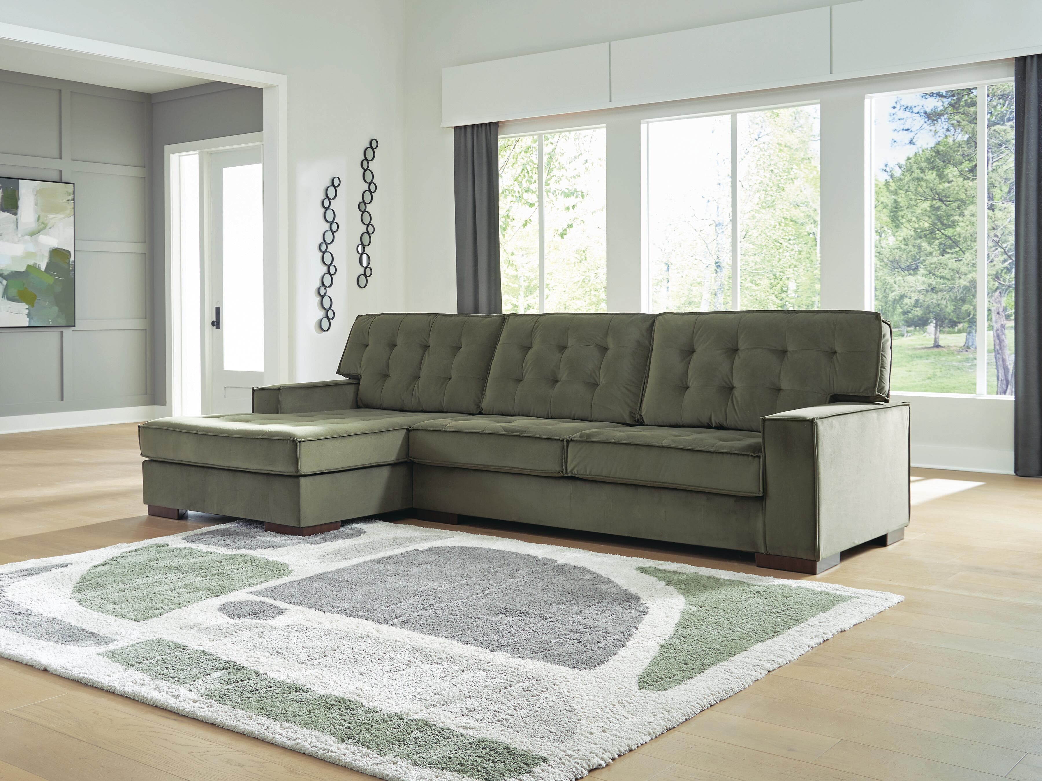Chalcombe 2-Piece Sectional with Chaise — Green — view 2