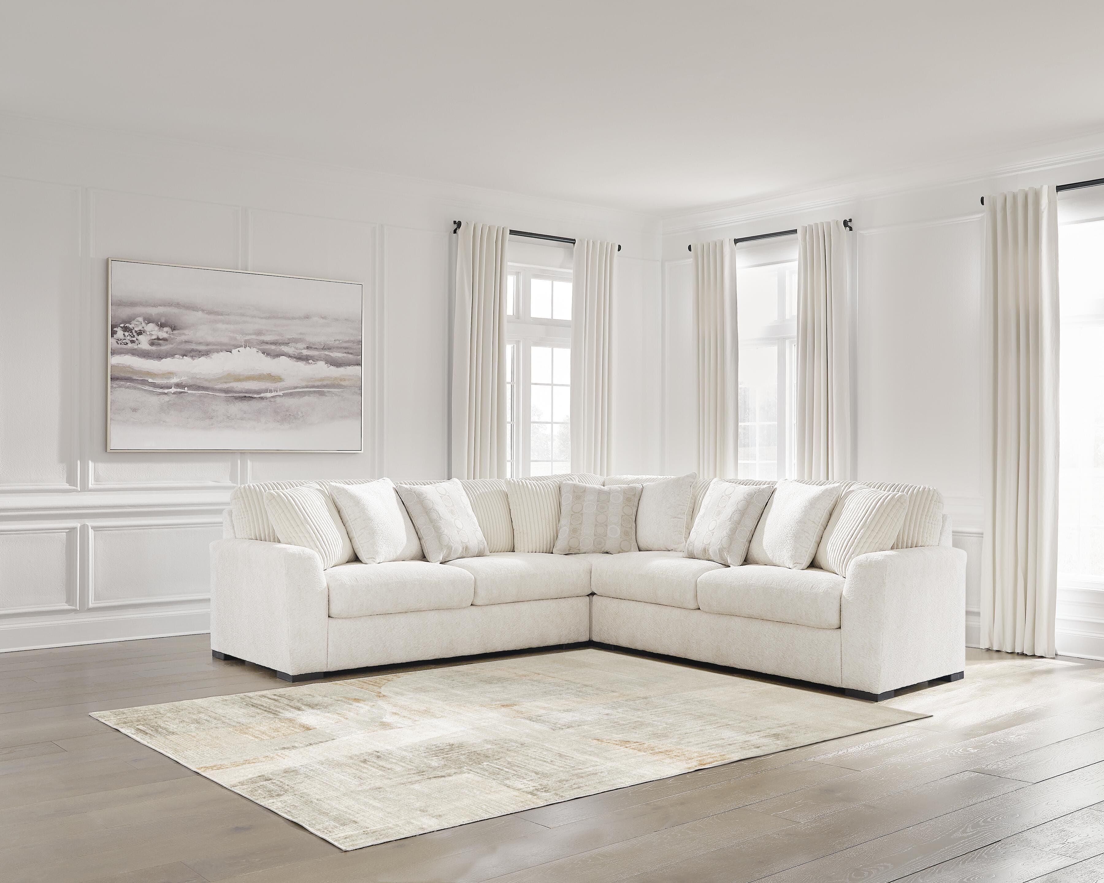 Chessington 3-Piece Sectional — White — view 2