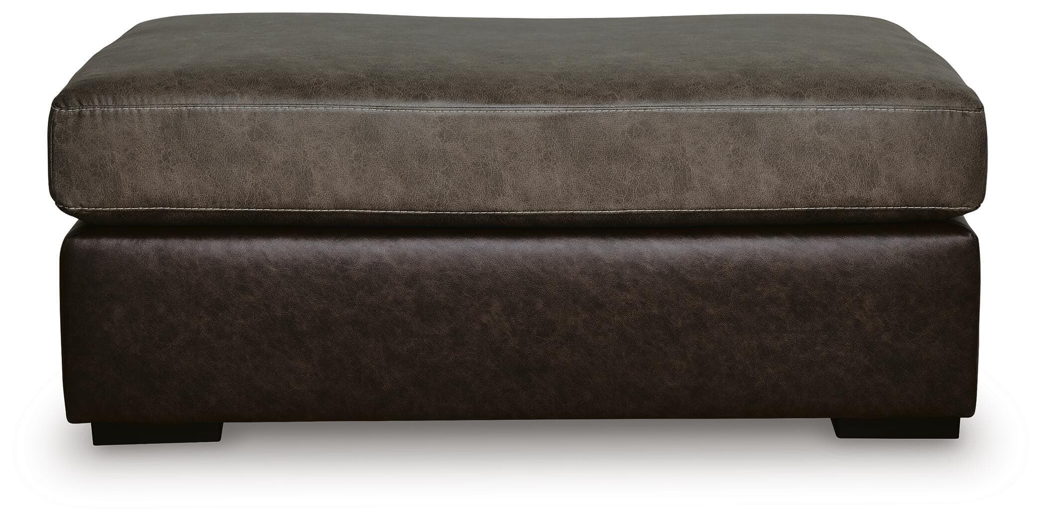 Baltic-Park Oversized Accent Ottoman — Brown/Beige — view 3