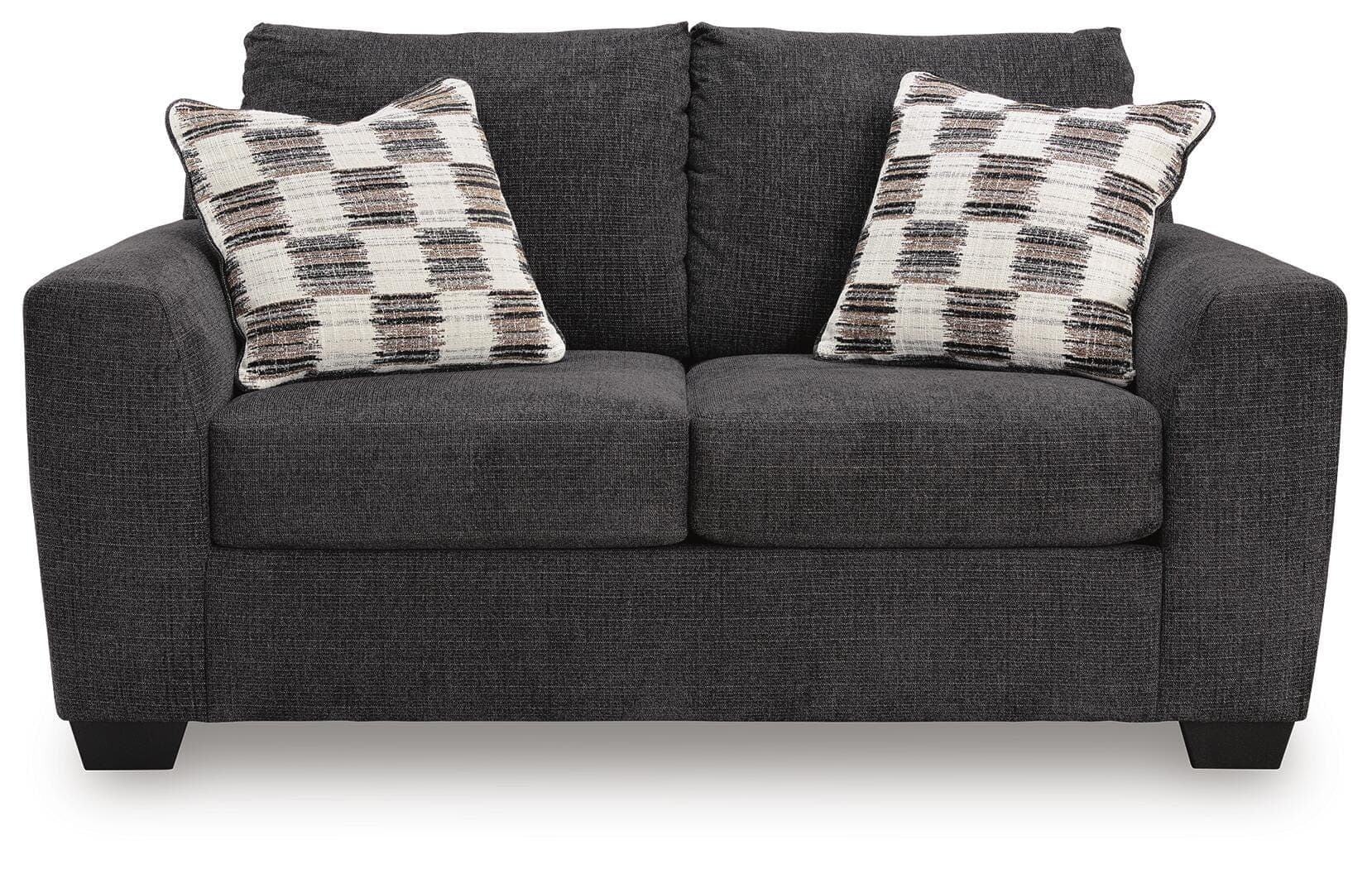 Loreo Loveseat — Black/Gray — view 3