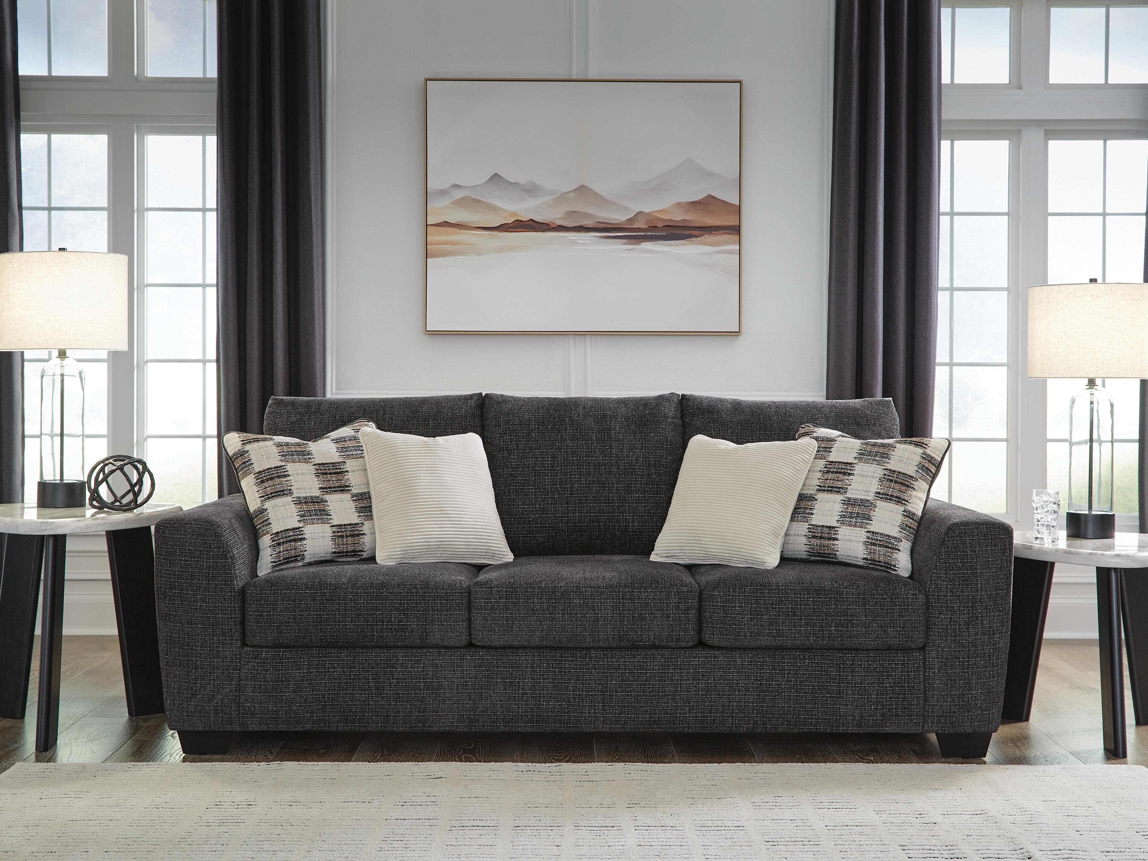 Loreo Sofa — Black/Gray — view 2
