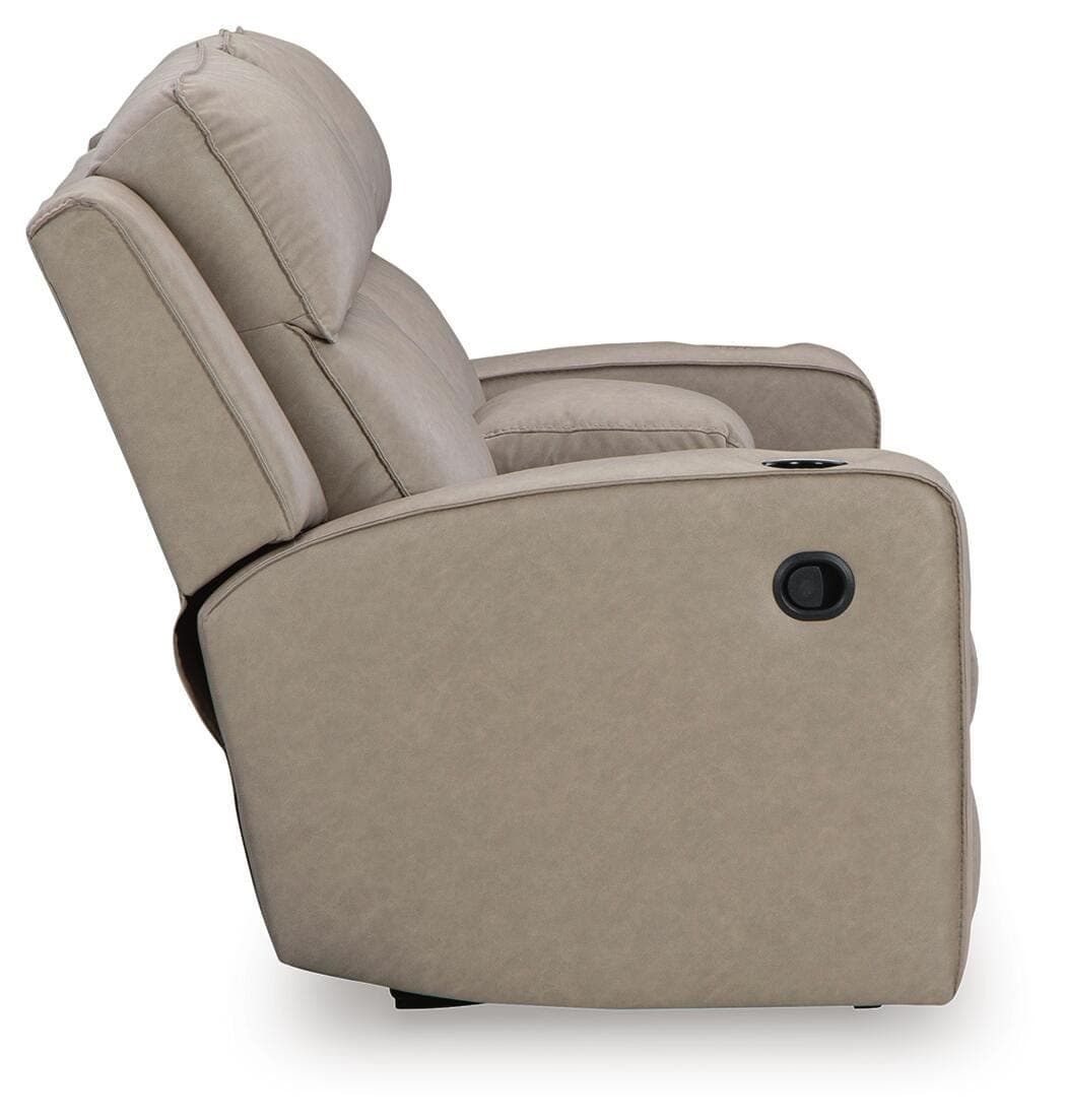 Lavenhorne Reclining Loveseat with Console — Black/Gray — view 6