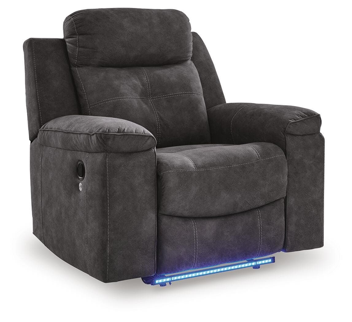Brysonview Recliner — Black/Gray — view 4