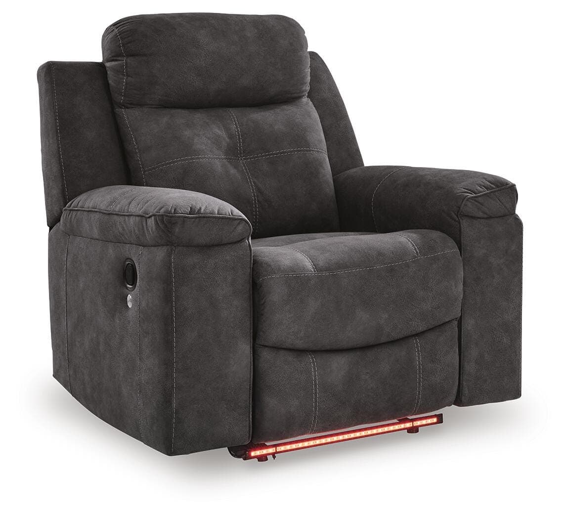 Brysonview Recliner — Black/Gray — view 5