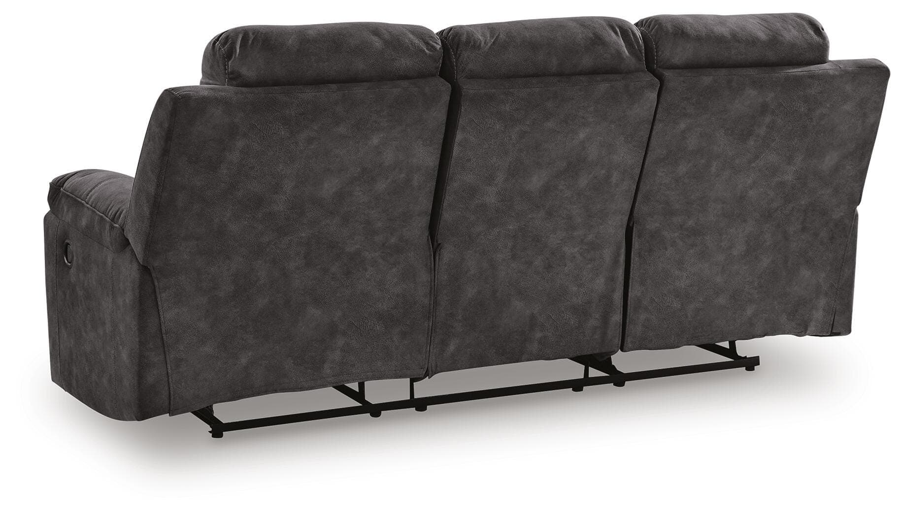 Brysonview Reclining Sofa — Black/Gray — view 7