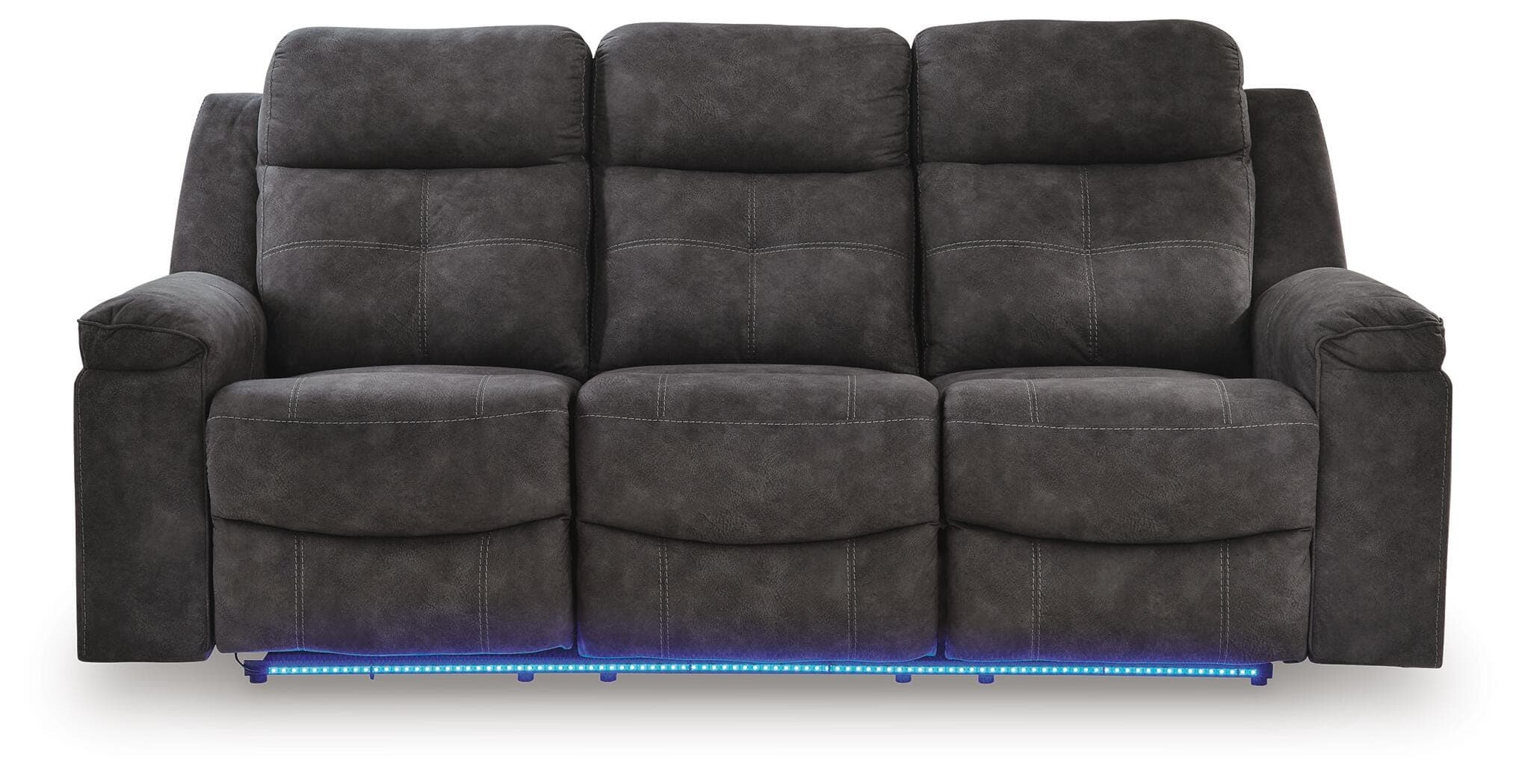 Brysonview Reclining Sofa — Black/Gray — view 5