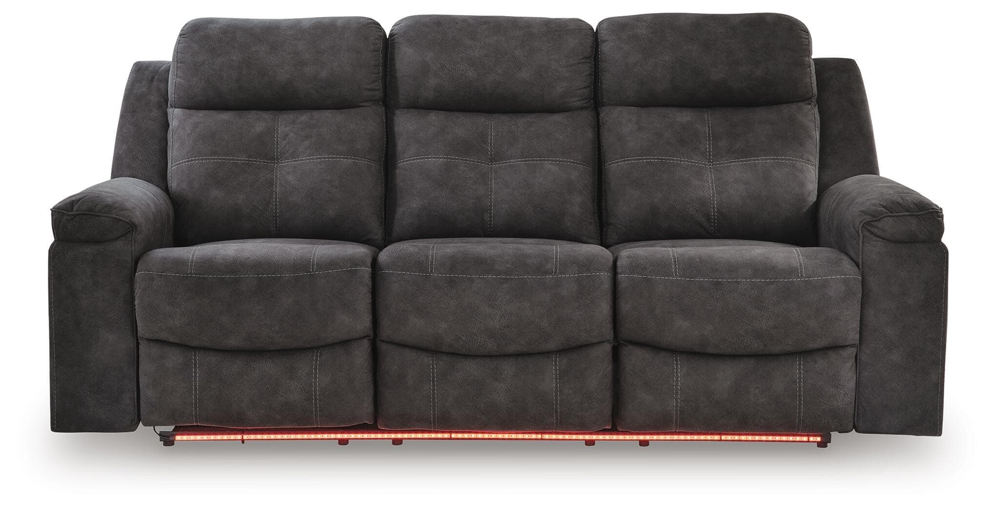 Brysonview Reclining Sofa — Black/Gray — view 6