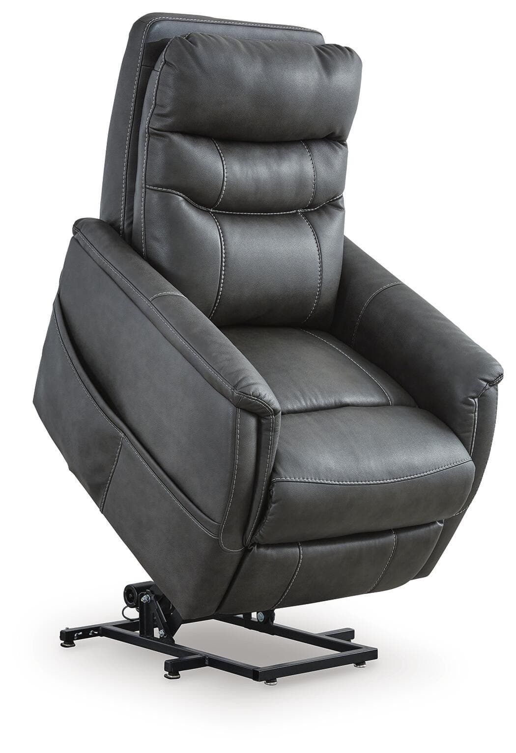 Strawbill Power Lift Recliner — Black/Gray — view 5