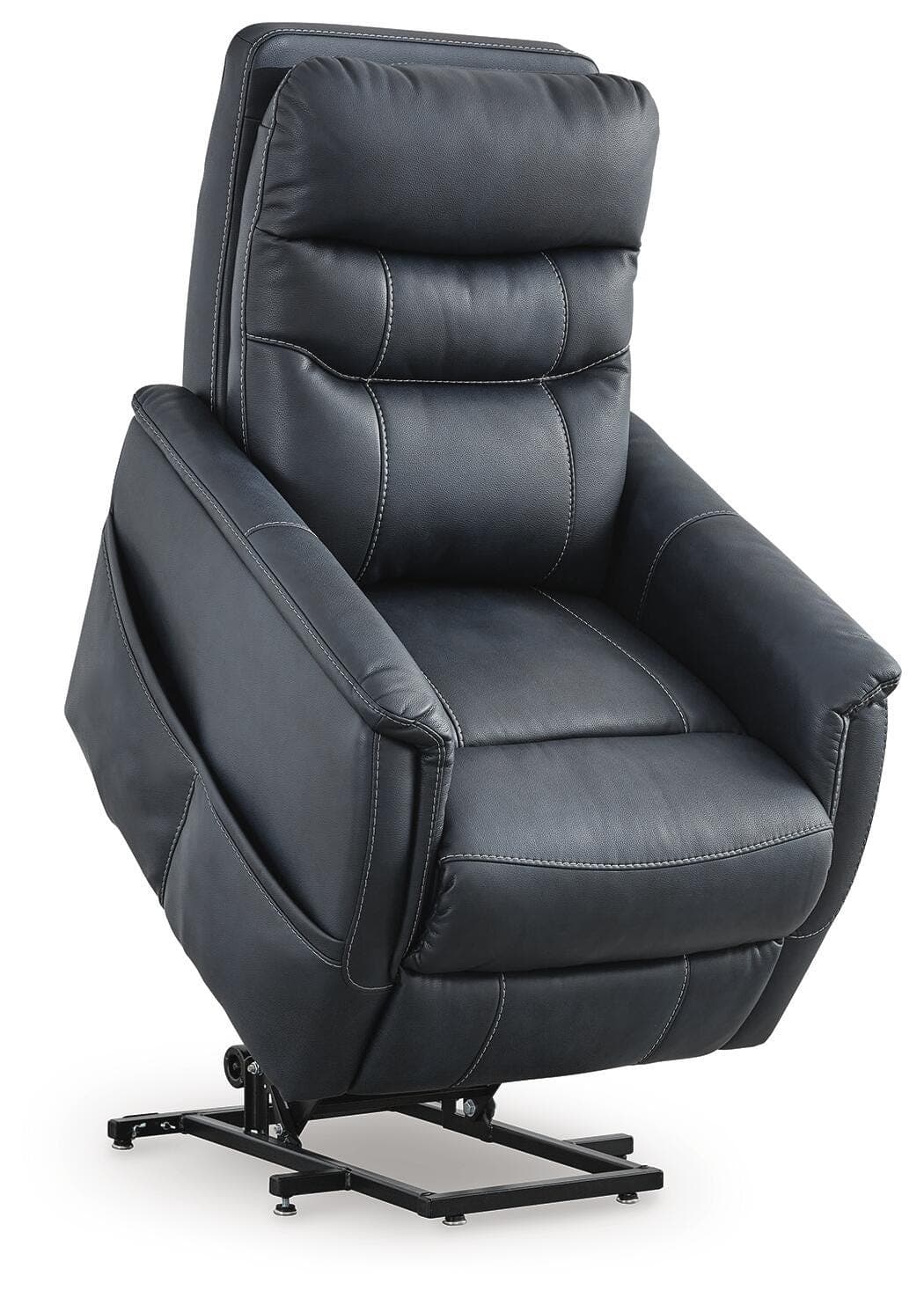 Strawbill Power Lift Recliner — Blue — view 5